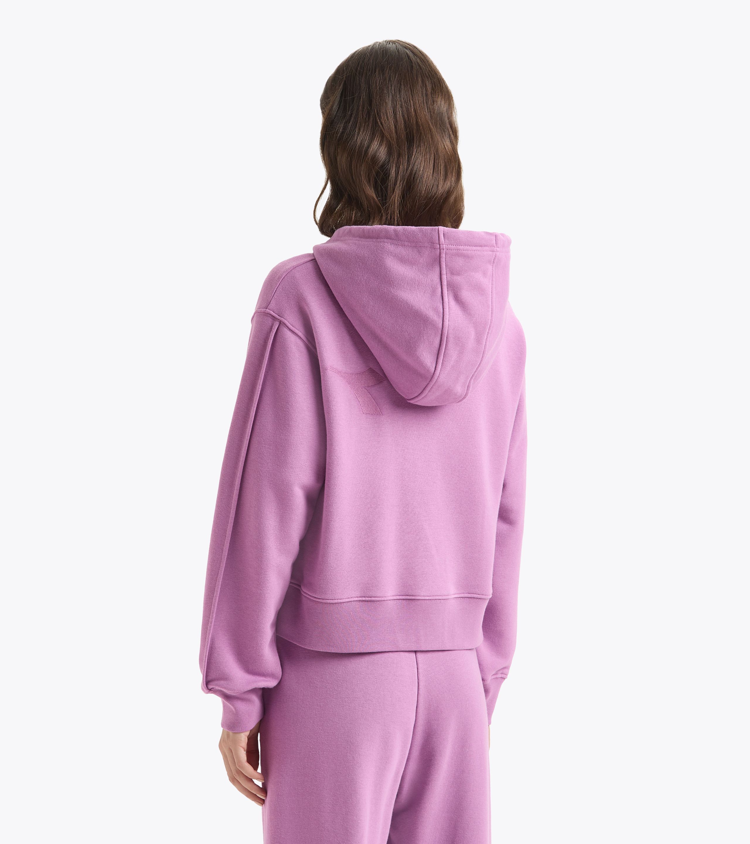 L. HOODIE ATHLETIC LOGO TRACKSUIT pink Unbrushed cotton tracksuit