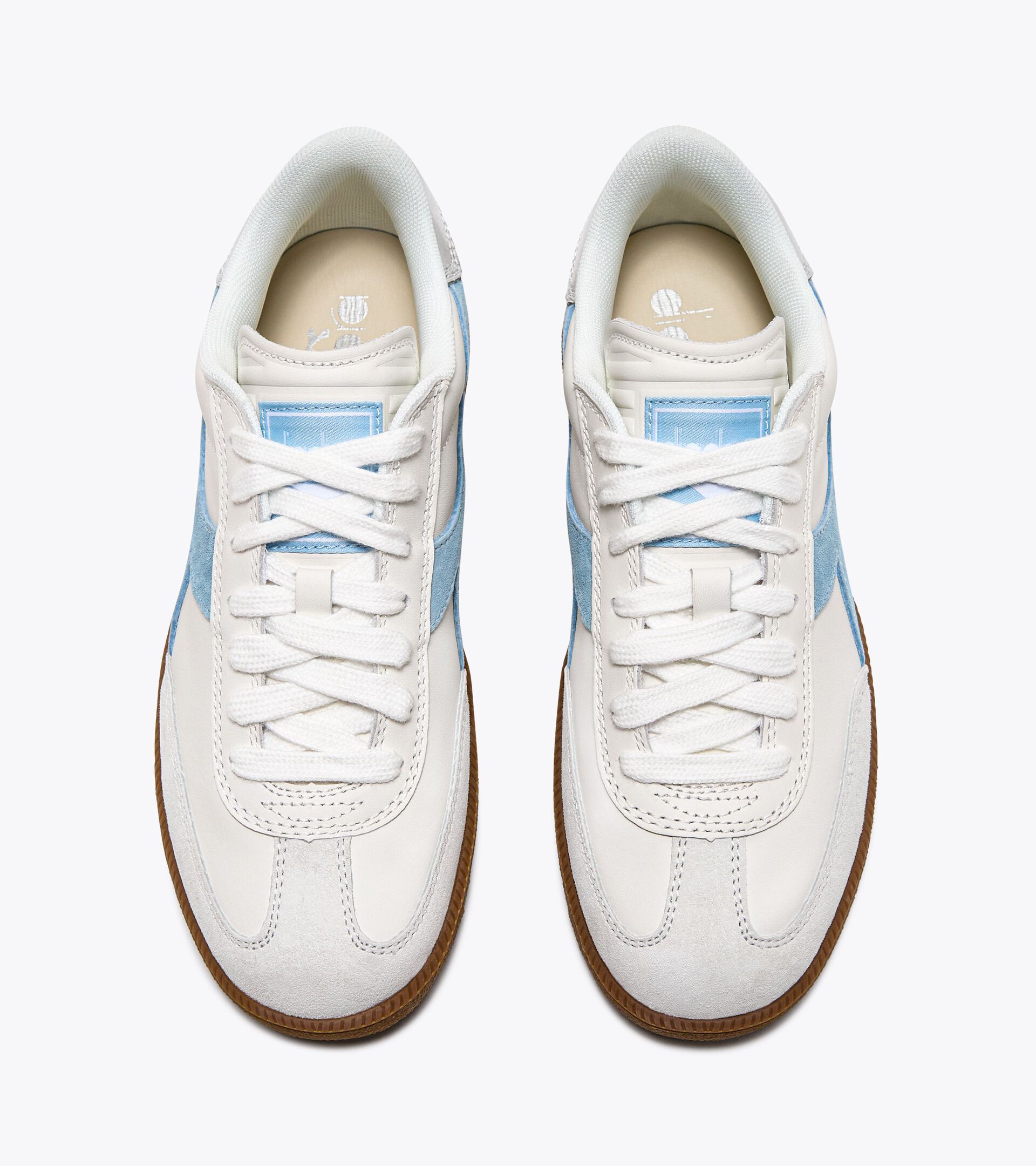 Sneakers en cuir - Genre neutre TRAINER METAL BLANC/BLEU CIEL - Diadora