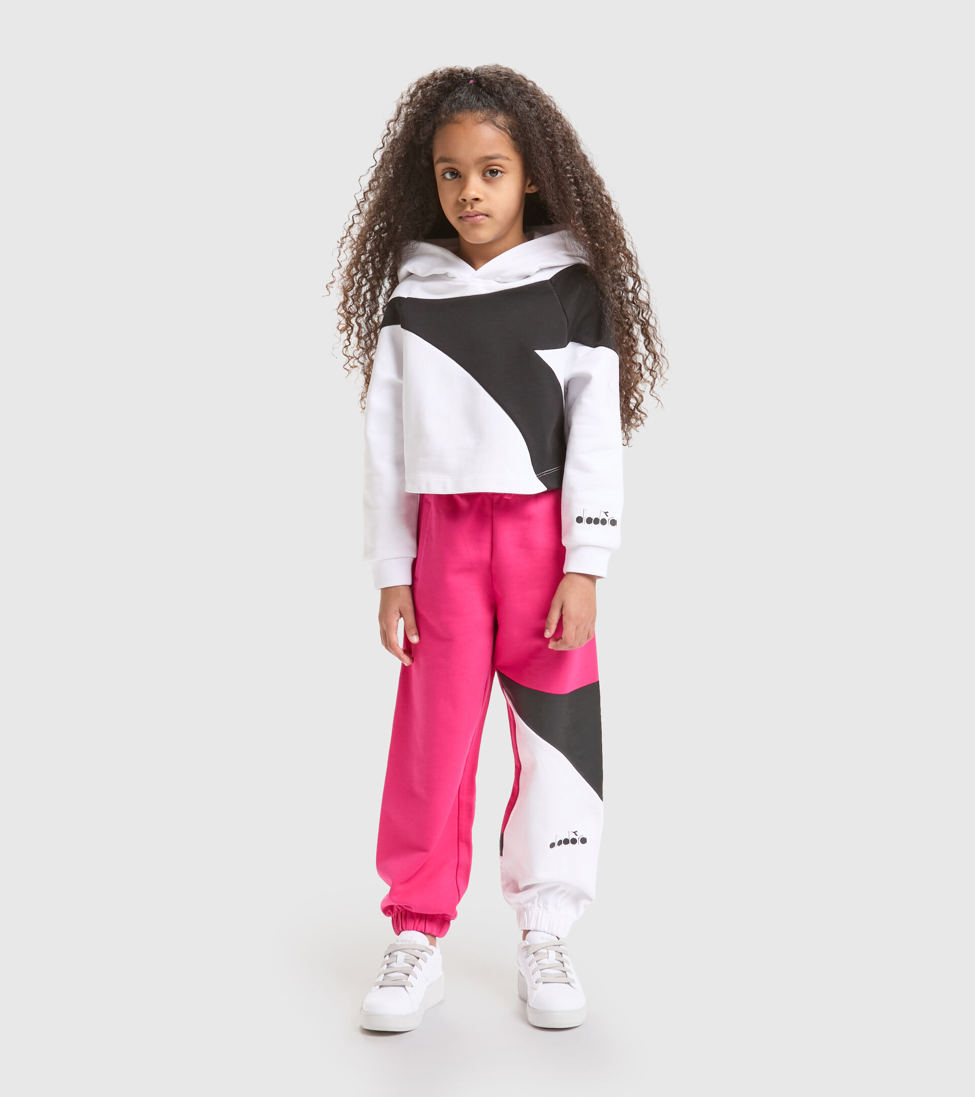 JG.HOODIE CROP POWER LOGO Cotton sports sweatshirt - Girls - Diadora Online  Store IN