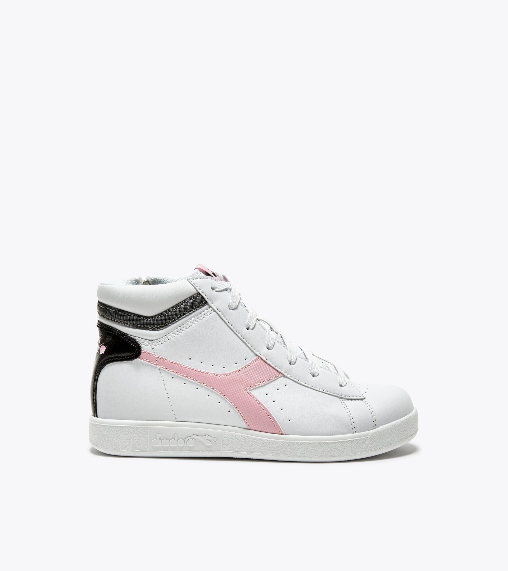 Chaussures de sport - Jeunes 8-16 ans GAME P HIGH GIRL GS WHITE/BLACK/PINK LADY - Diadora