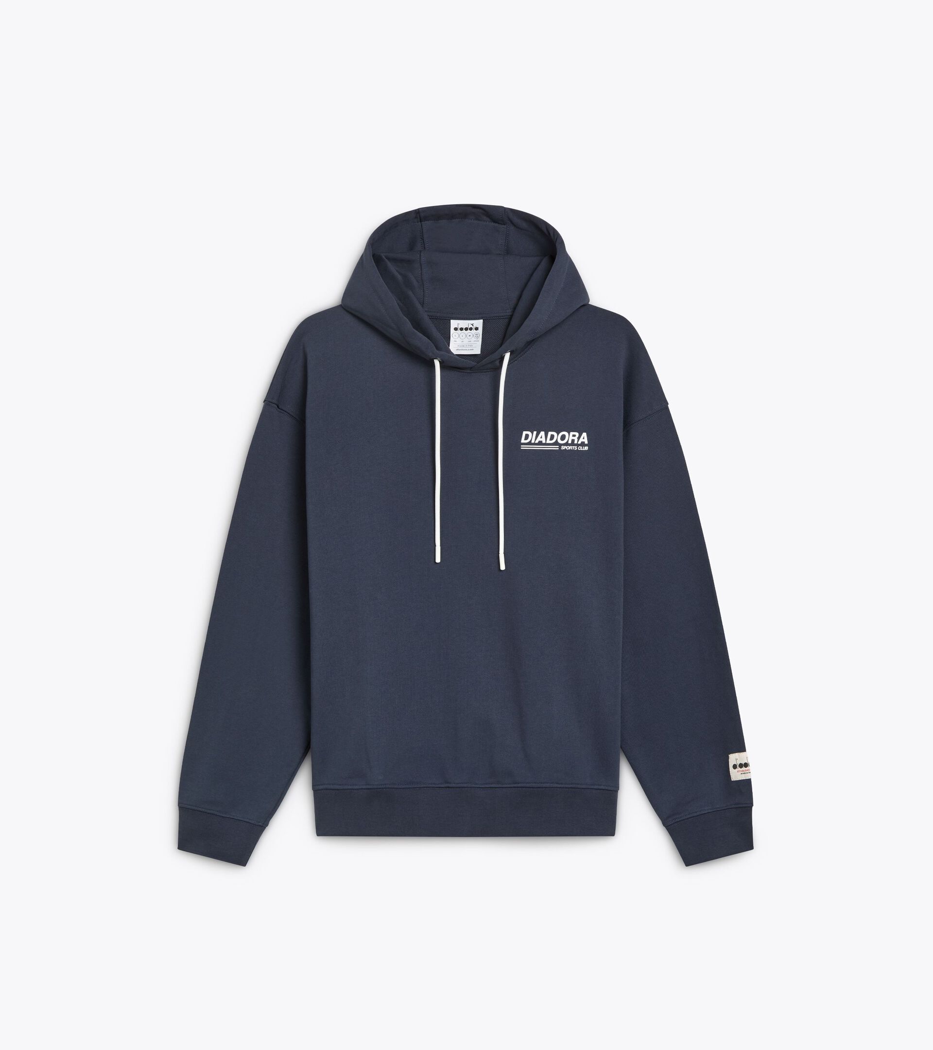 Legacy hoodie with a comfort fit - Made in Italy - Gender Neutral
 HOODIE LEGACY BLUE DENIM - Diadora