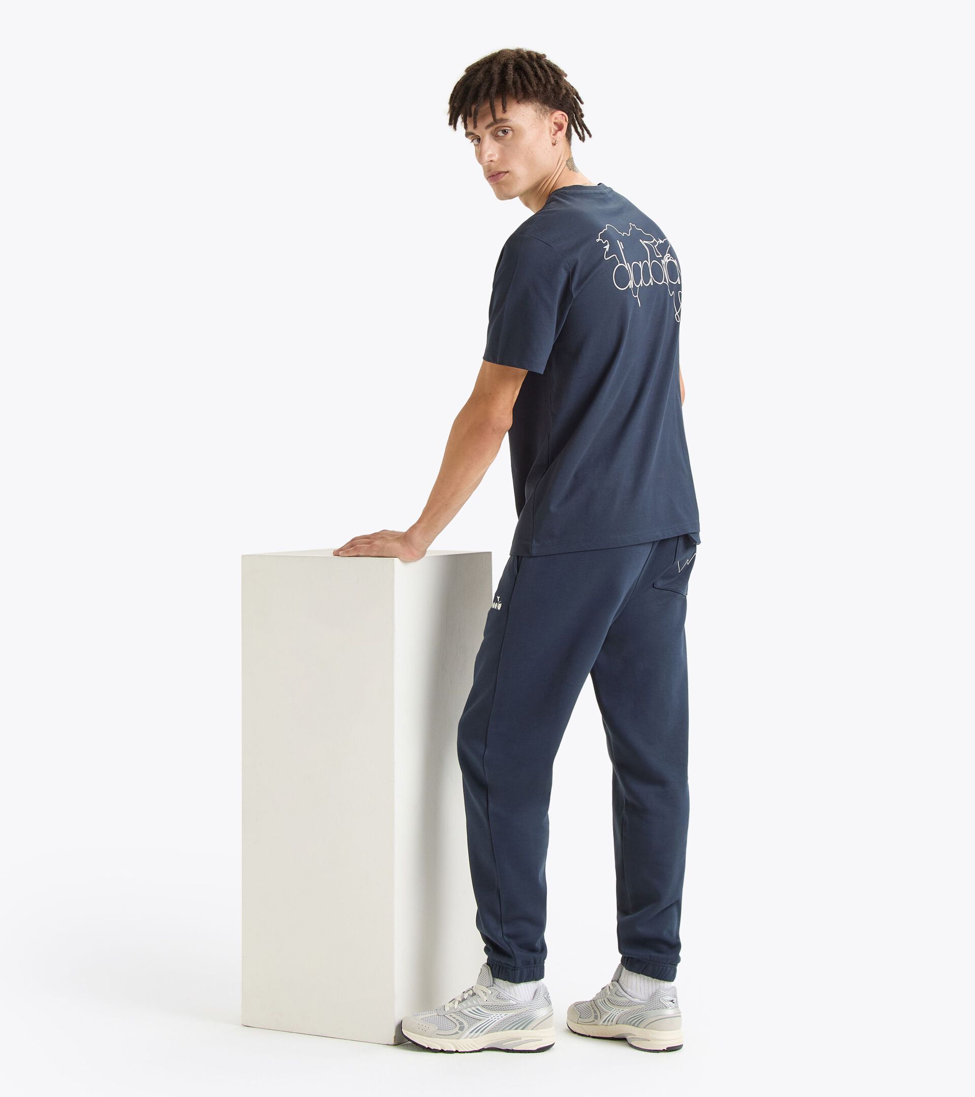 Sporty t-shirt - Gender Neutral T-SHIRT SS ROUTE BLUE DENIM - Diadora