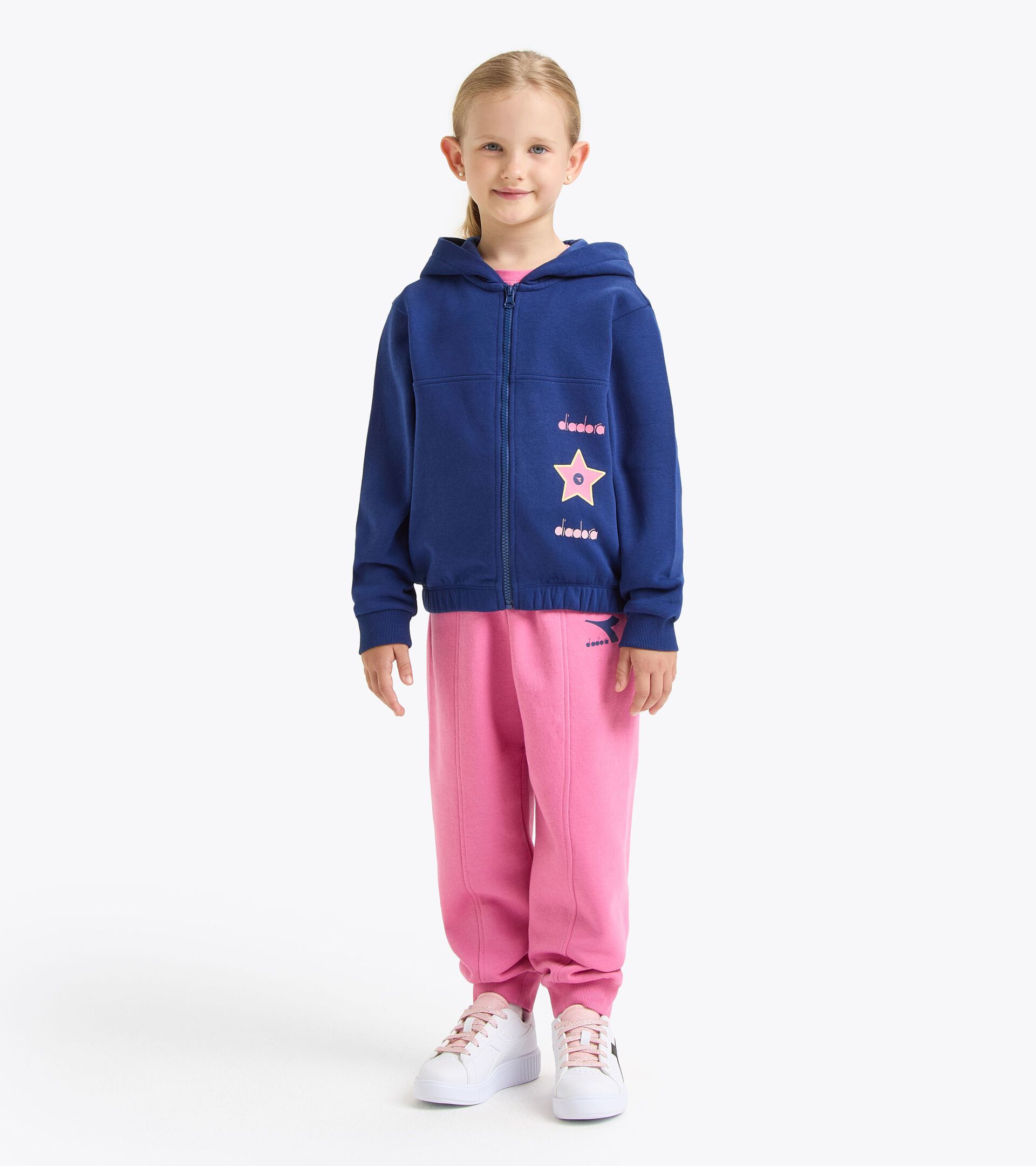 Abgestimmtes Trainingsanzug-Set - Mädchen
 JG. TRACKSUIT HD FZ LOGO GUTBLAU - Diadora