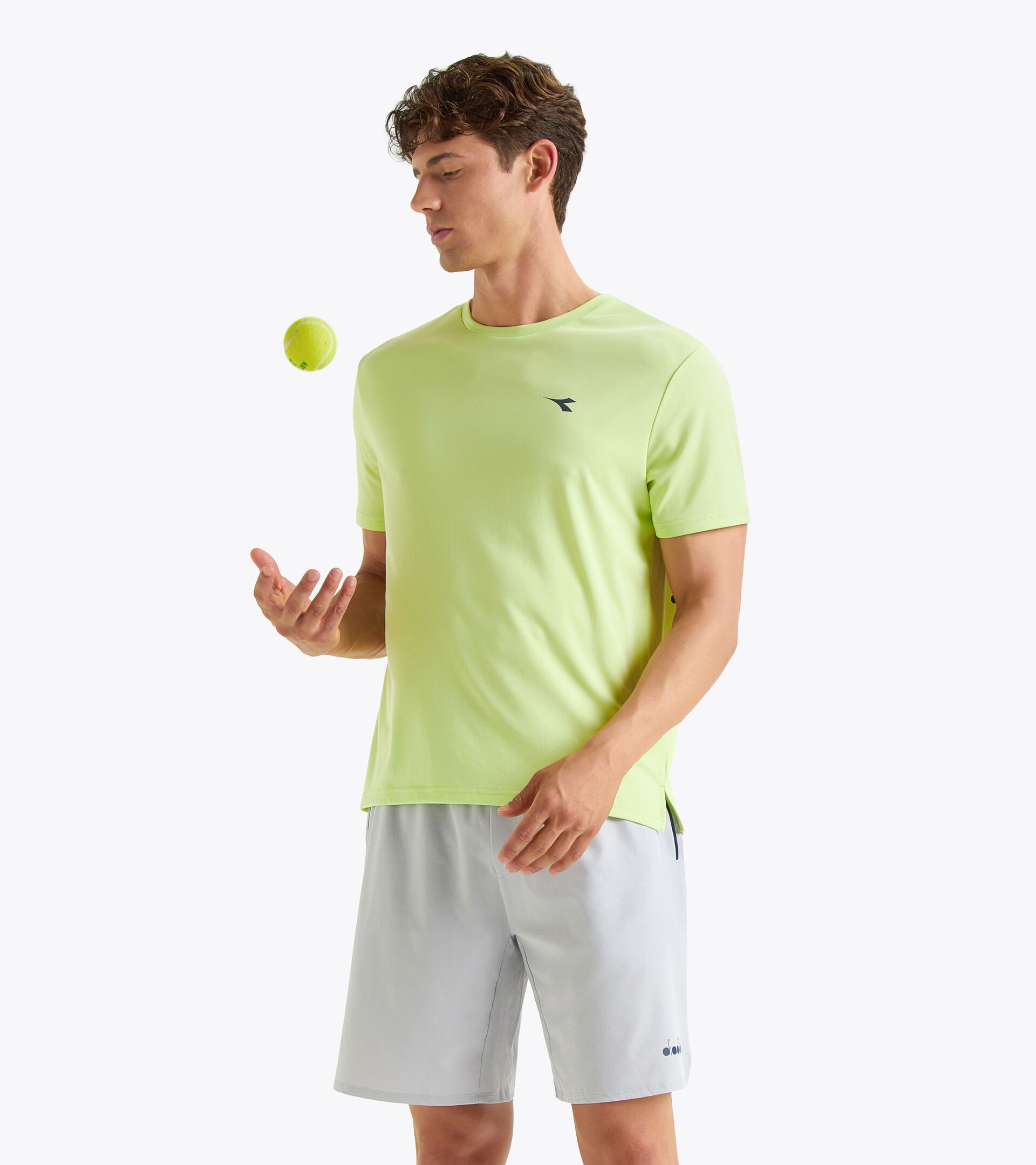 Tennis t-shirt - Men’s
 SS T-SHIRT TENNIS SHADOW LIME - Diadora