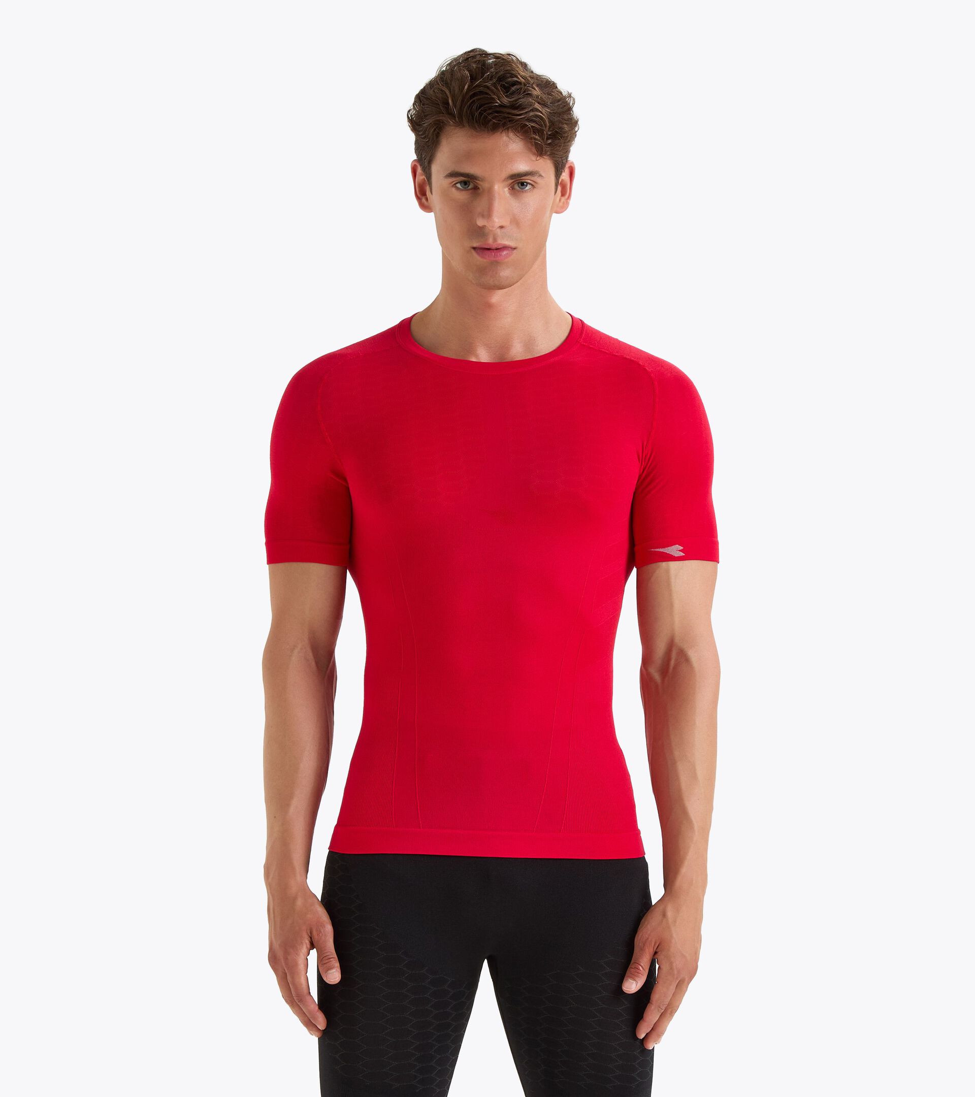 T-shirt d'entraînement à manches courtes - Homme SS T-SHIRT ACT ROUGE TOREADOR - Diadora