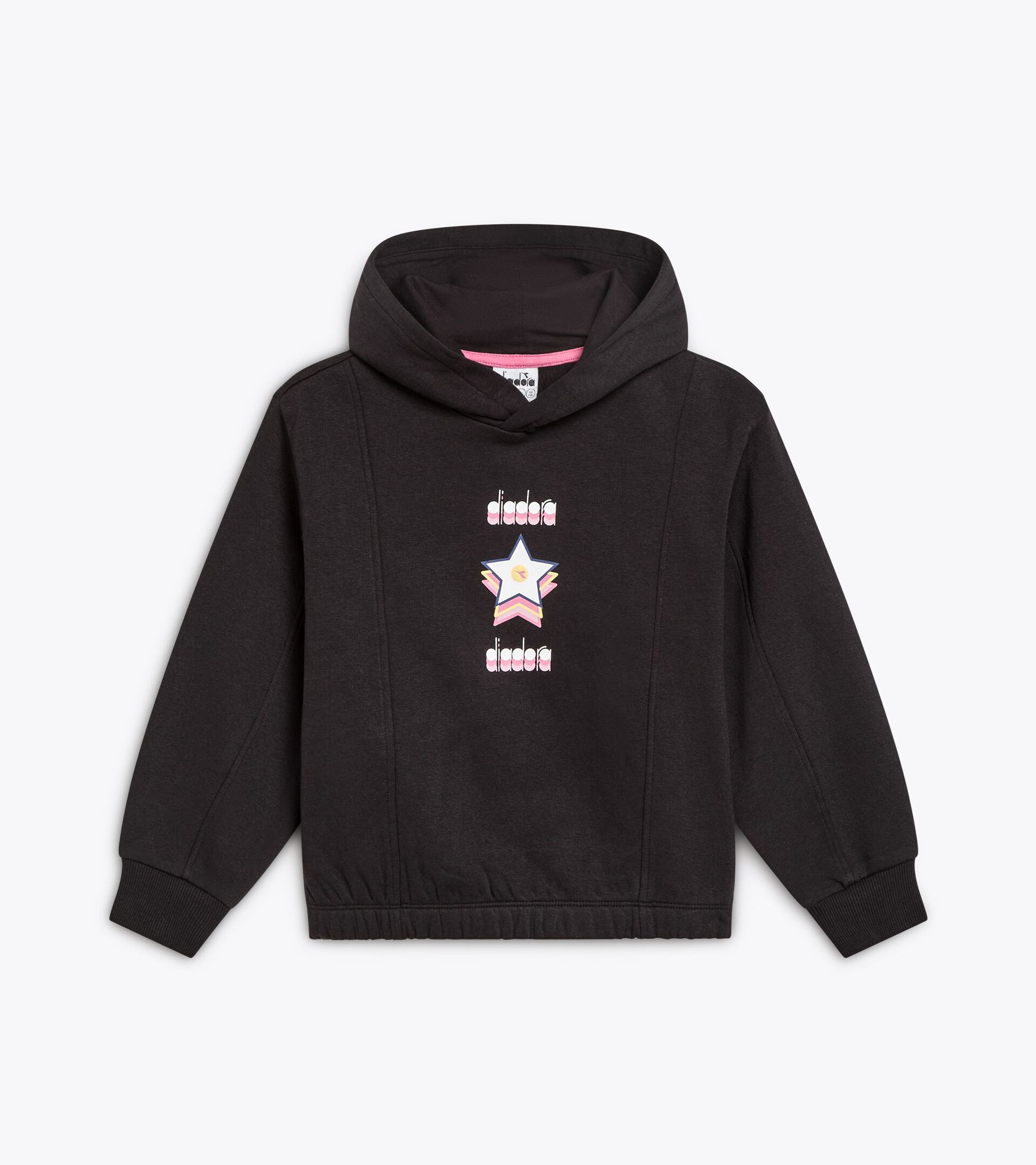 Sudadera con capucha - Corte cómodo - Niña/Adolescente JG. HOODIE LOGO NEGRO - Diadora