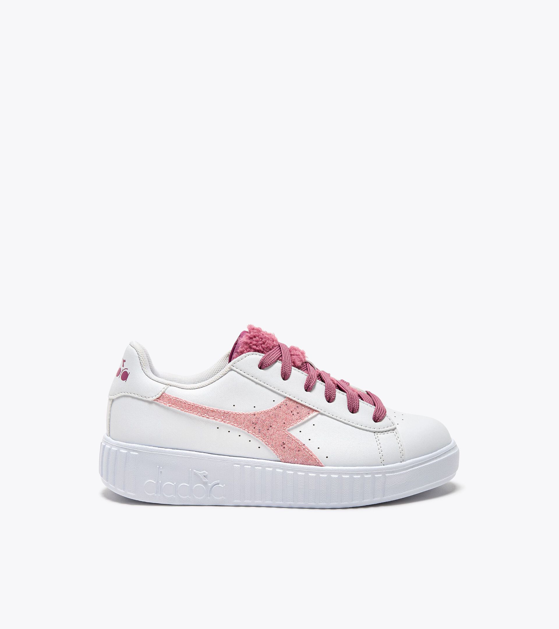 Chaussures de sport - Ado fille - 8-16 ans
 GAME STEP P GS FLUFFY WHITE/RED VIOLET - Diadora