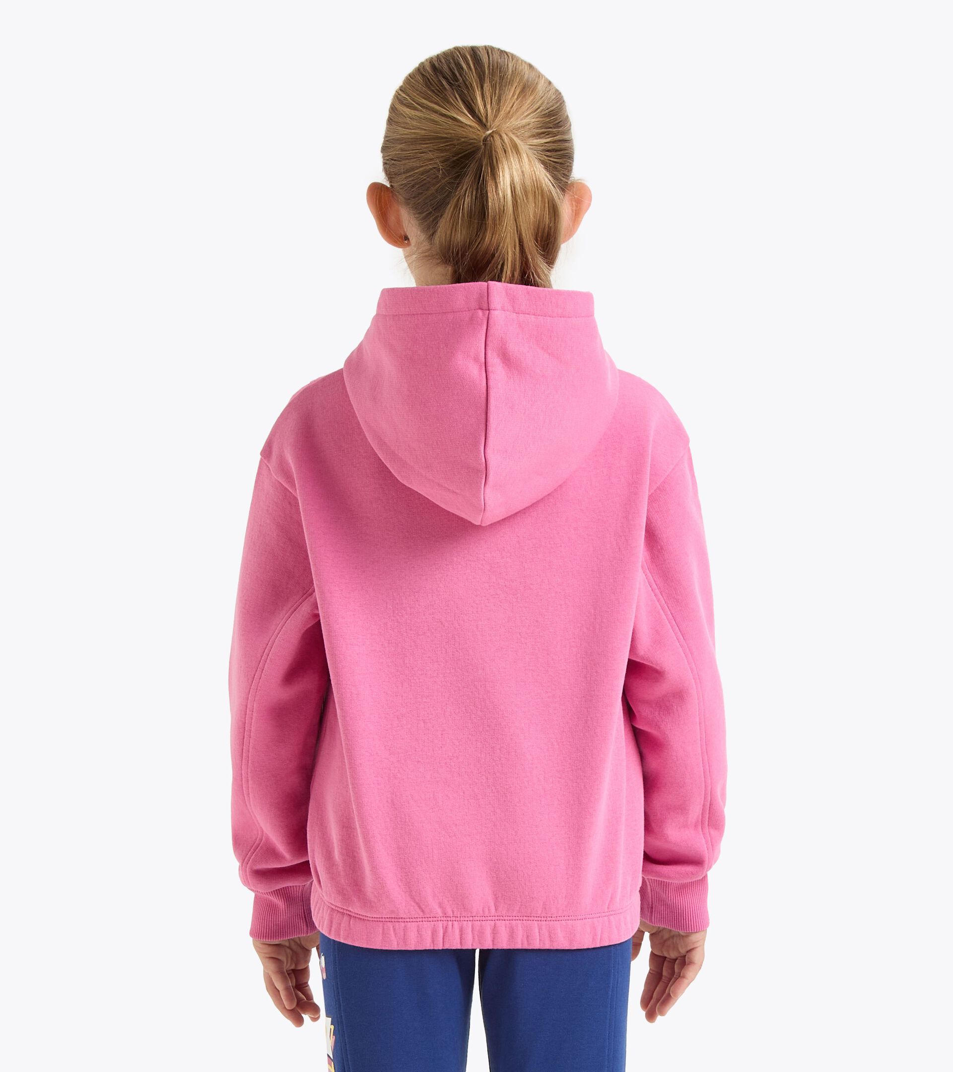 Felpa con cappuccio - Comfort fit - Ragazza JG. HOODIE LOGO ROSA CHATEAU - Diadora