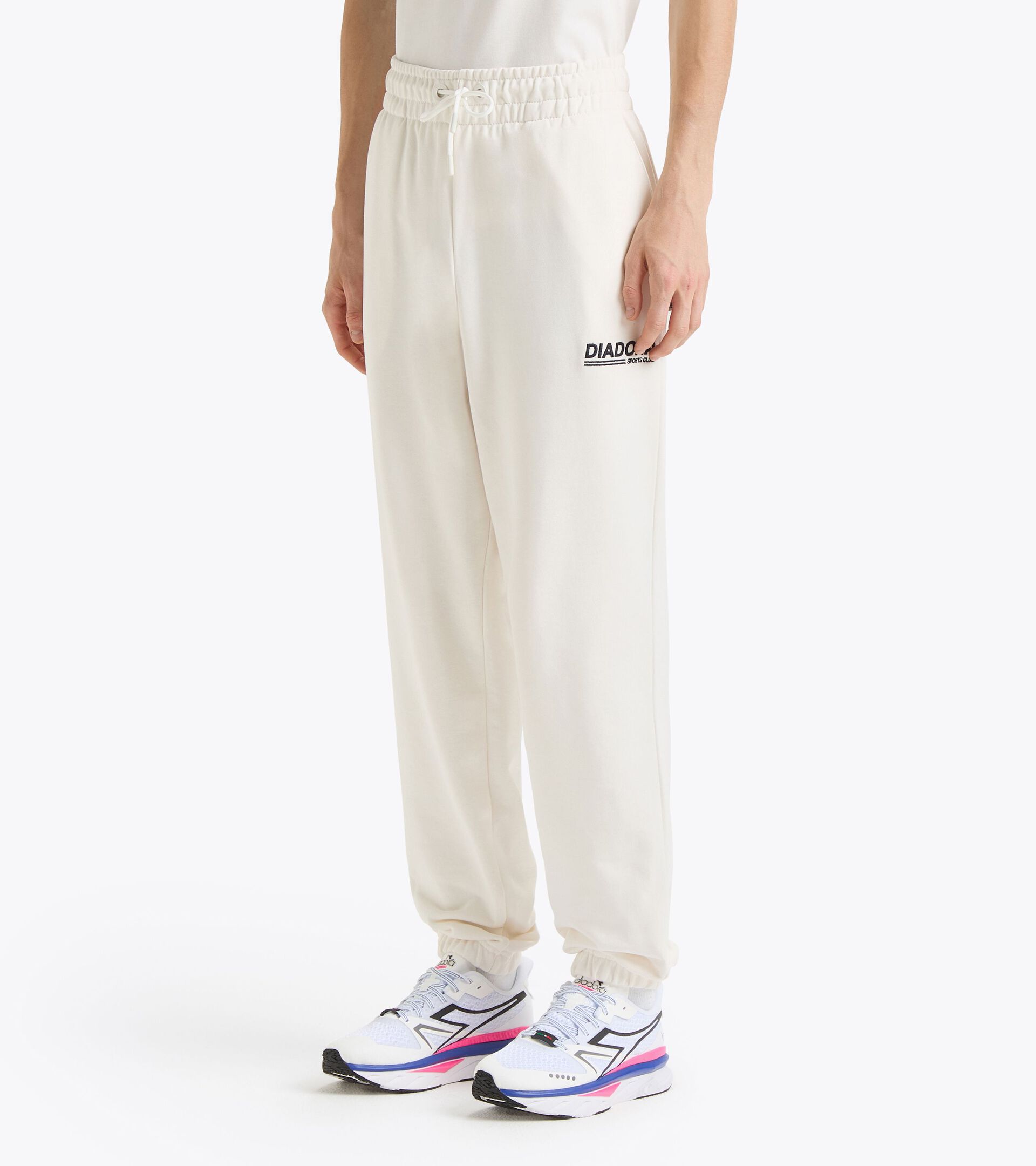 Legacy joggers with a comfort fit - Made in Italy - Gender Neutral
 PANTS LEGACY WHITE ALYSSUM - Diadora