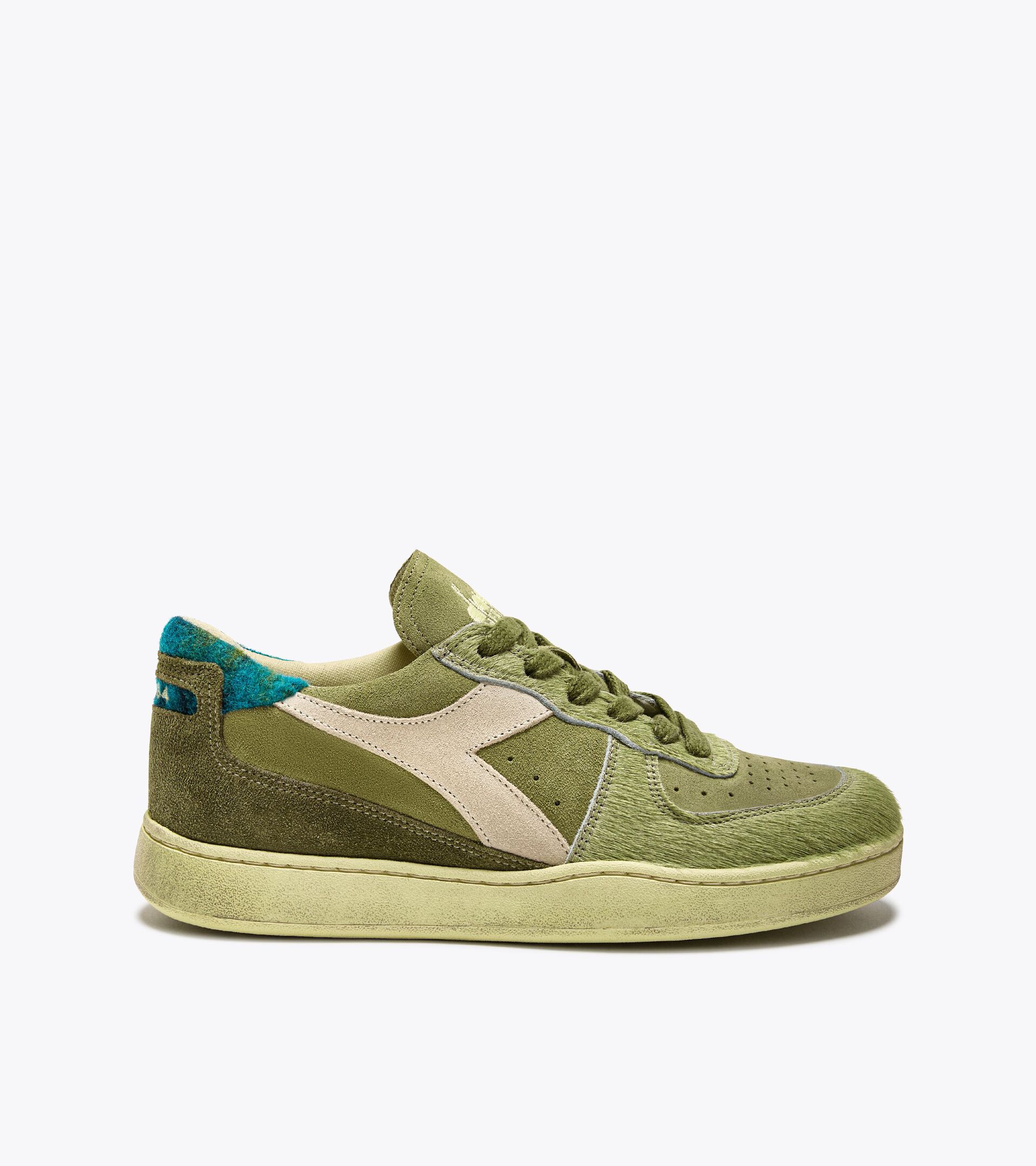 Heritage leather sneaker - Women’s MI BASKET LOW ALASKA WN SAGE GREEN - Diadora