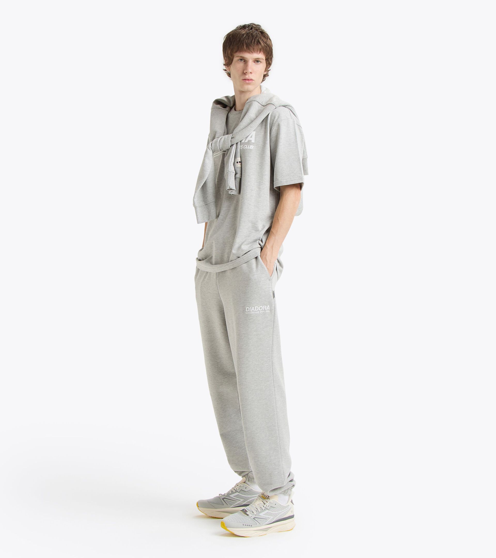 Sporthose Legacy Comfort Fit - Made in Italy - Genderneutral PANTS LEGACY HOCHHAUS MELANGE - Diadora