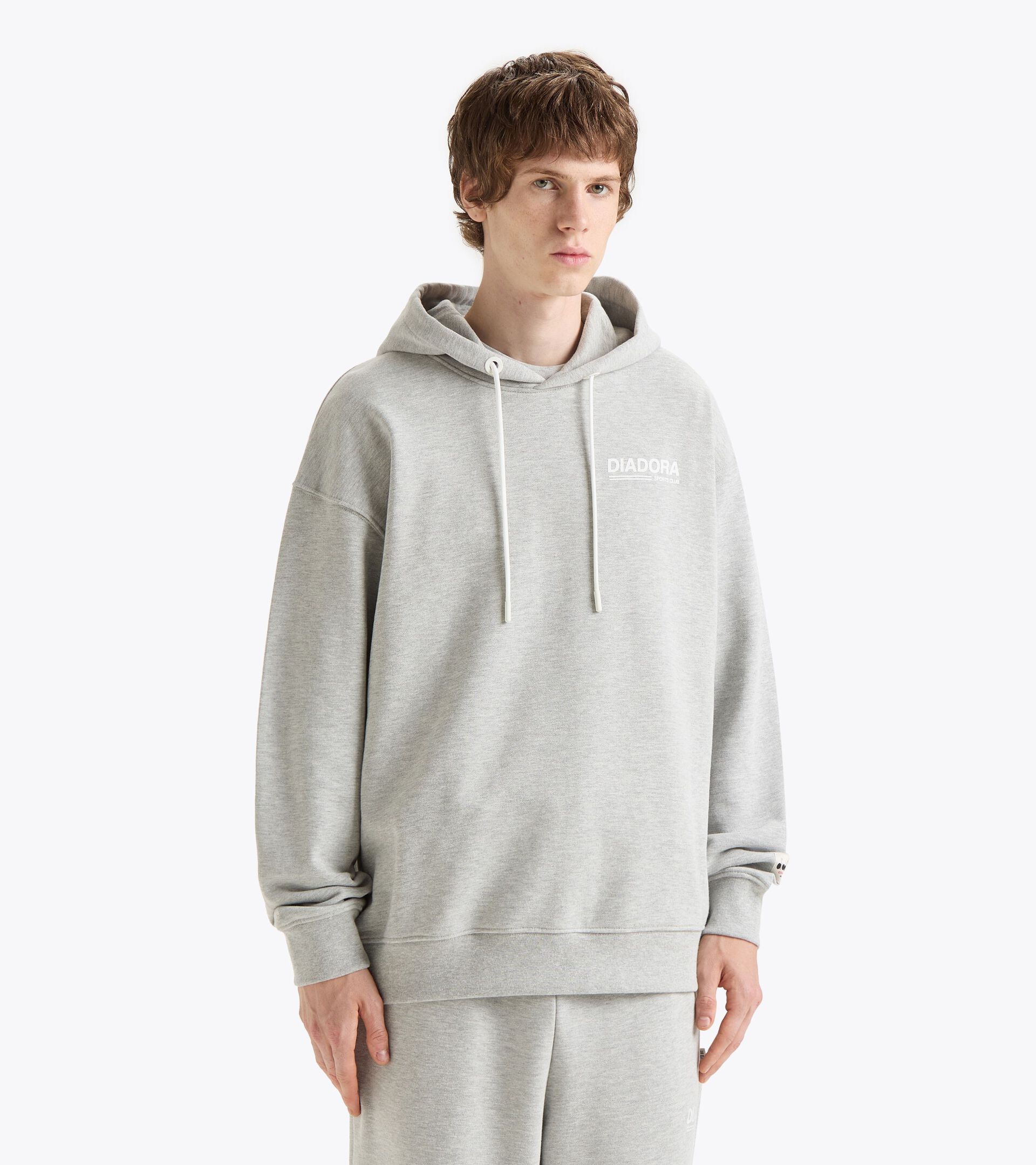 Hoodie Legacy Comfort Fit - Made in Italy - Genderneutral HOODIE LEGACY HOCHHAUS MELANGE - Diadora