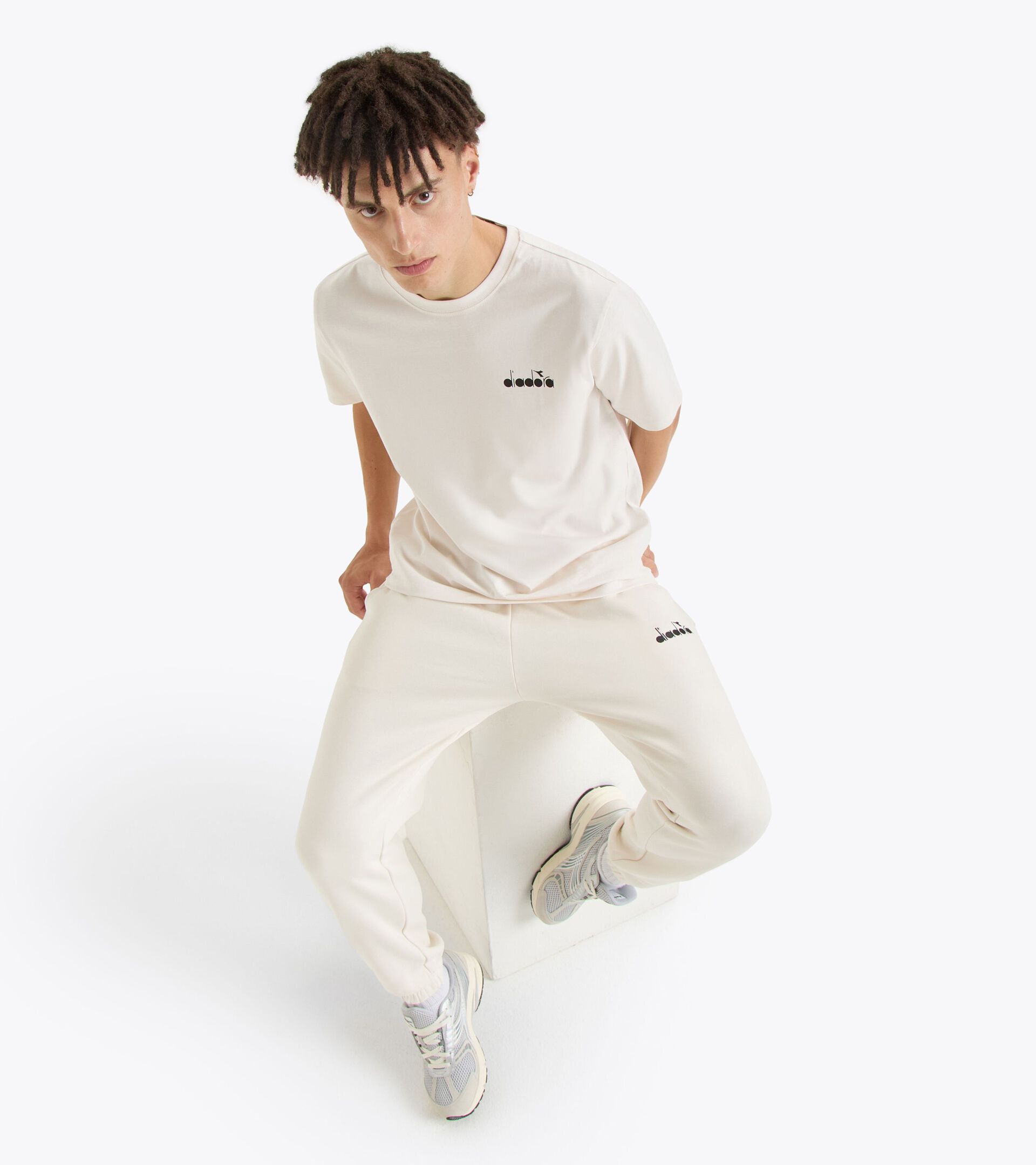 Sweatpants - Gender Neutral PANTS ROUTE WHITE ALYSSUM - Diadora