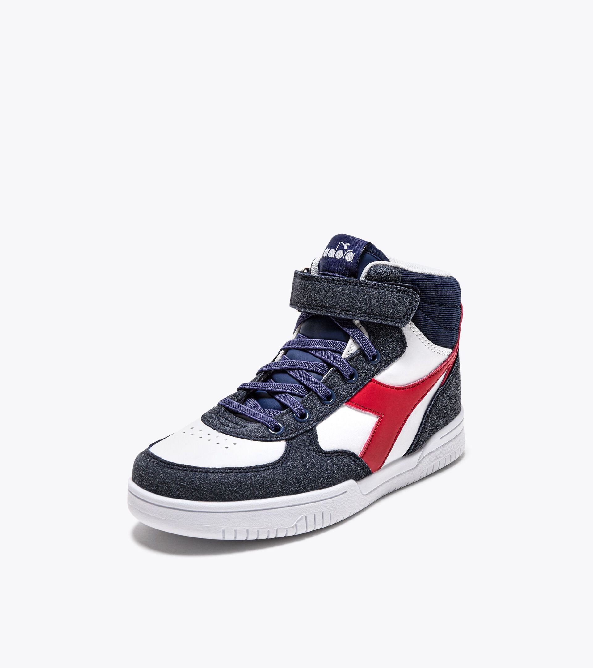 Sports sneakers - Boys - 4 to 8 years old 
 RAPTOR MID DUSTY PS SALTIRE NAVY/WHITE - Diadora