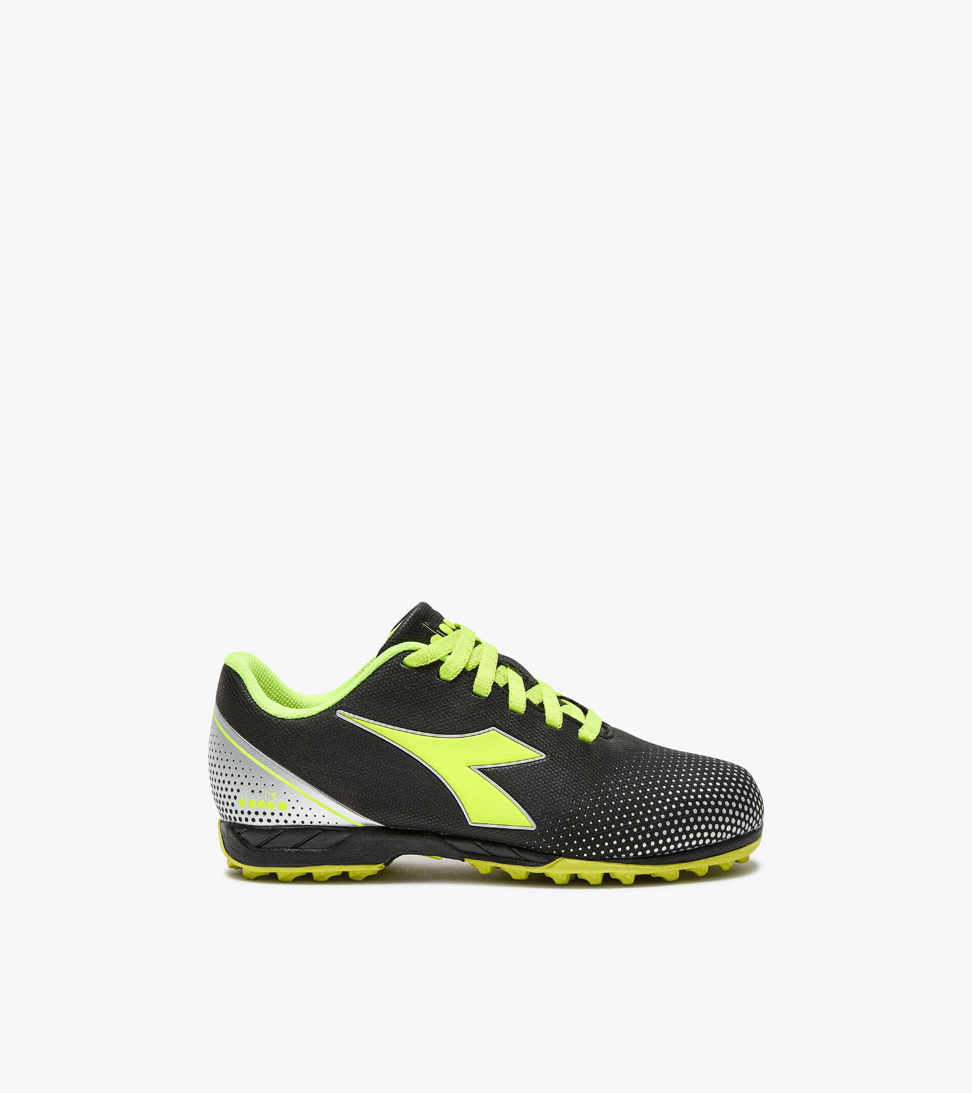 Chaussures de football pour terrains synthétiques - Junior PICHICHI 7 TF JR NERO/GIALLO FL DD/ARGENTO DD - Diadora