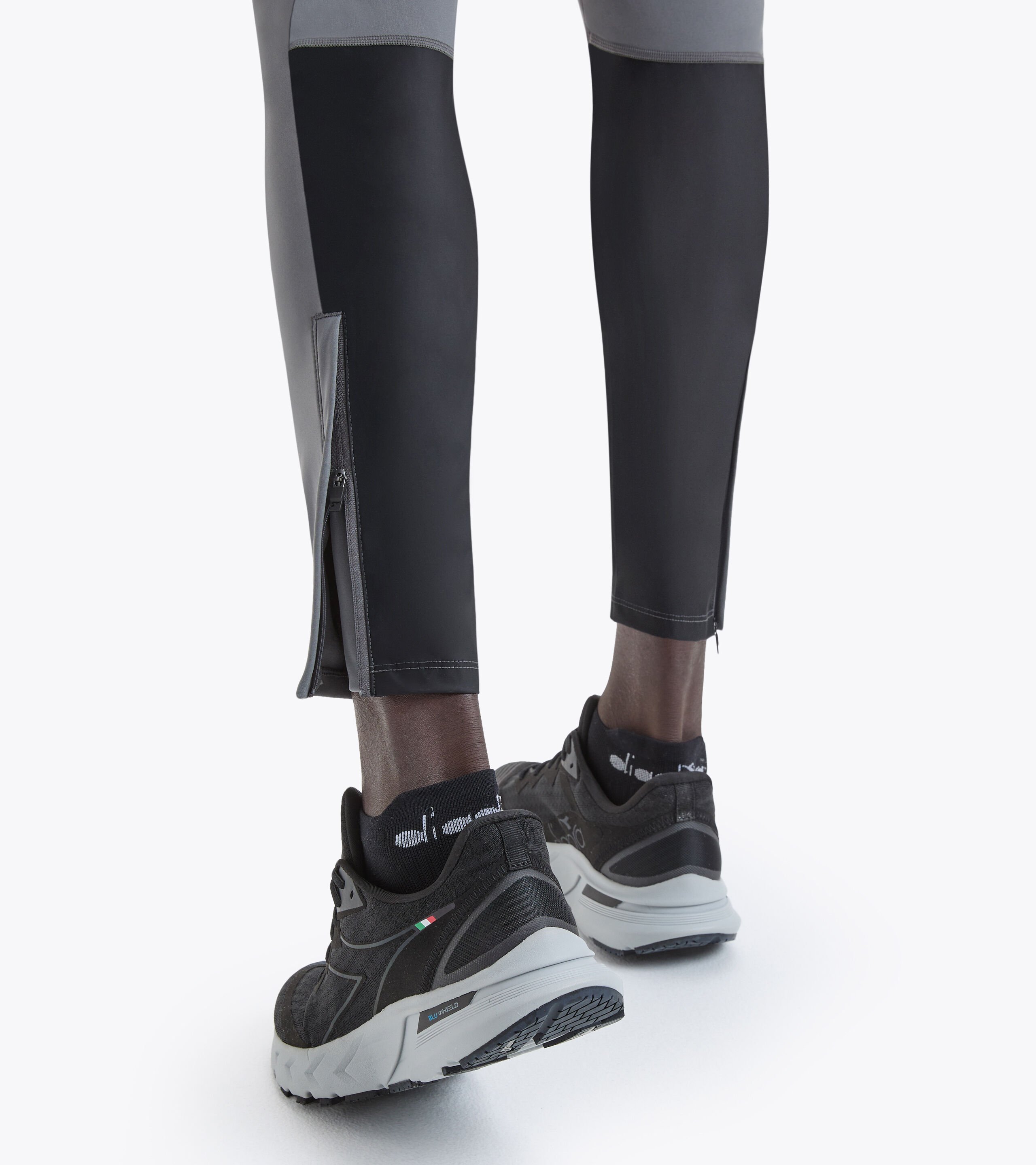 adidas Saturday Men's Running Tights - Black/Grey Six