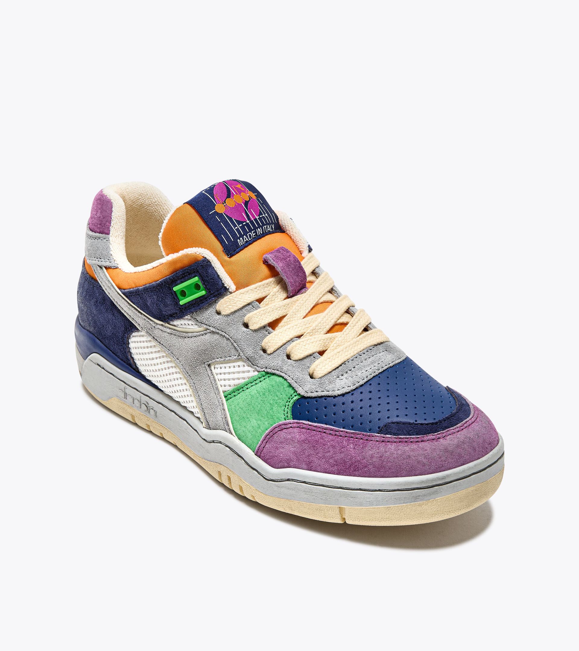 Sneaker Heritage in pelle - Made In Italy - Gender Neutral B.560 TOURNEY ITALIA BIANCO - Diadora