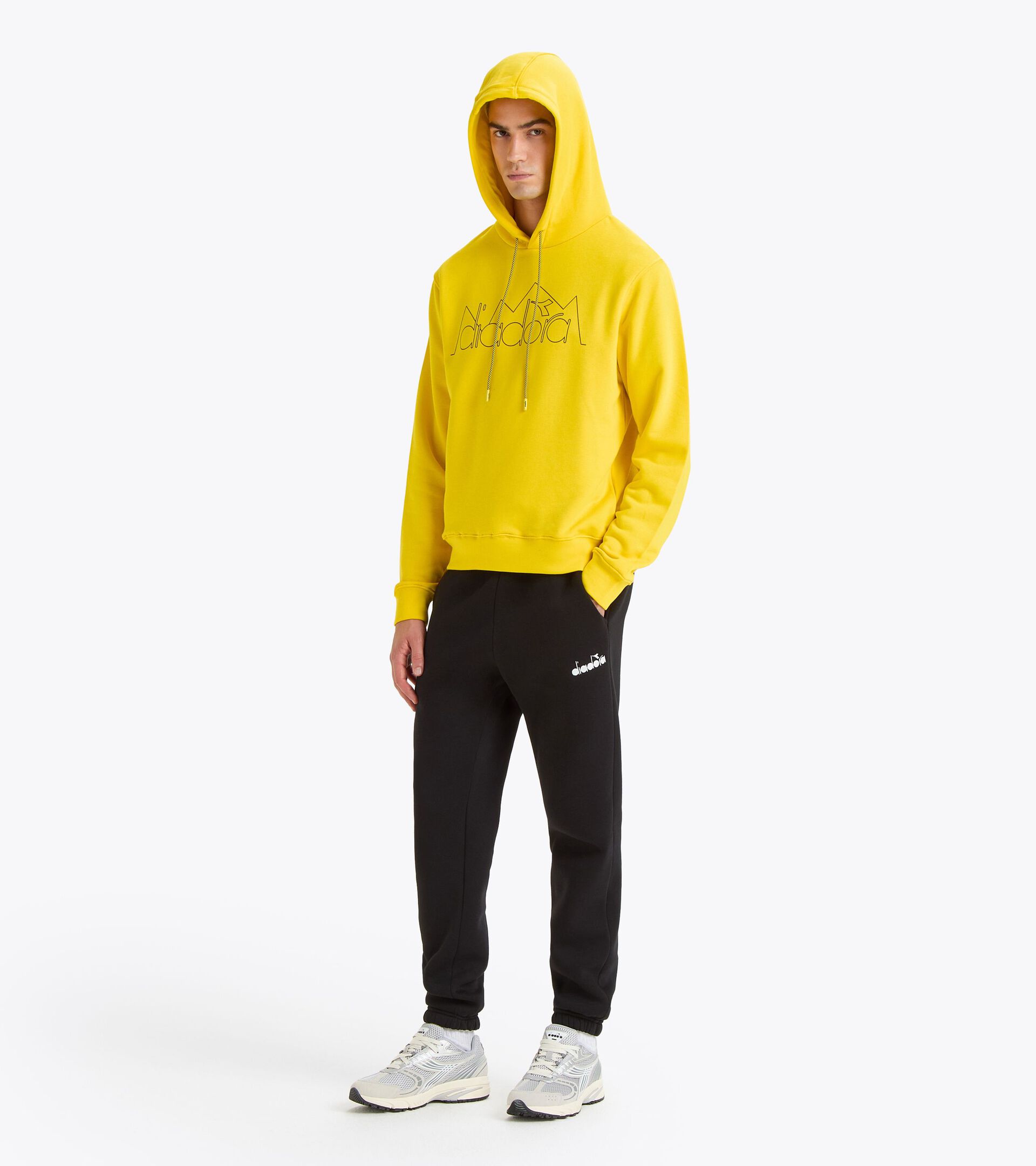 Sporty hoodie - Gender Neutral HOODIE ROUTE HIGH VISIBILITY - Diadora