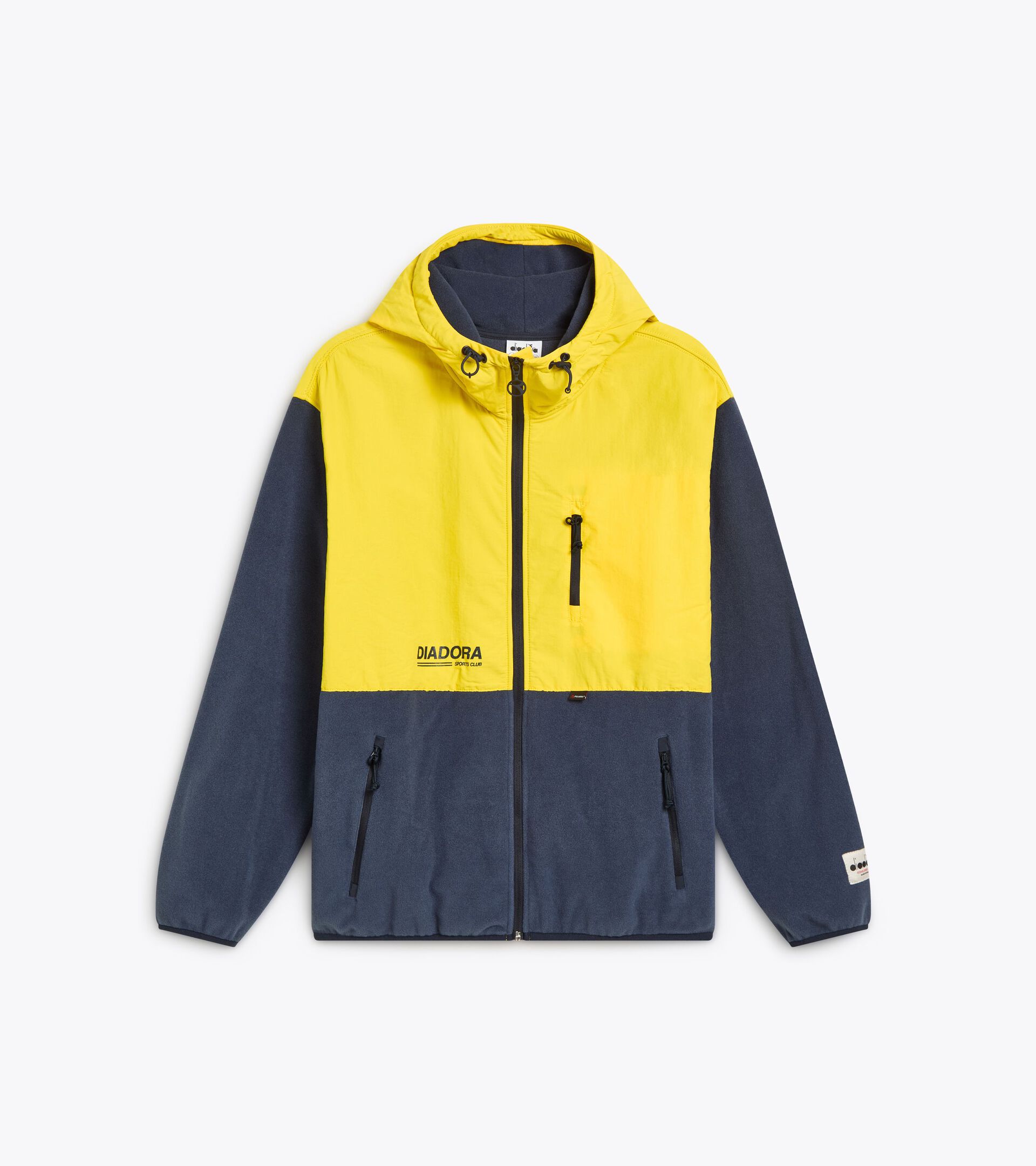 Felpa con cappuccio Legacy - Made in Italy - Gender Neutral
 HOODIE SHERPA LEGACY GIALLO ALTA VISIBILITA - Diadora