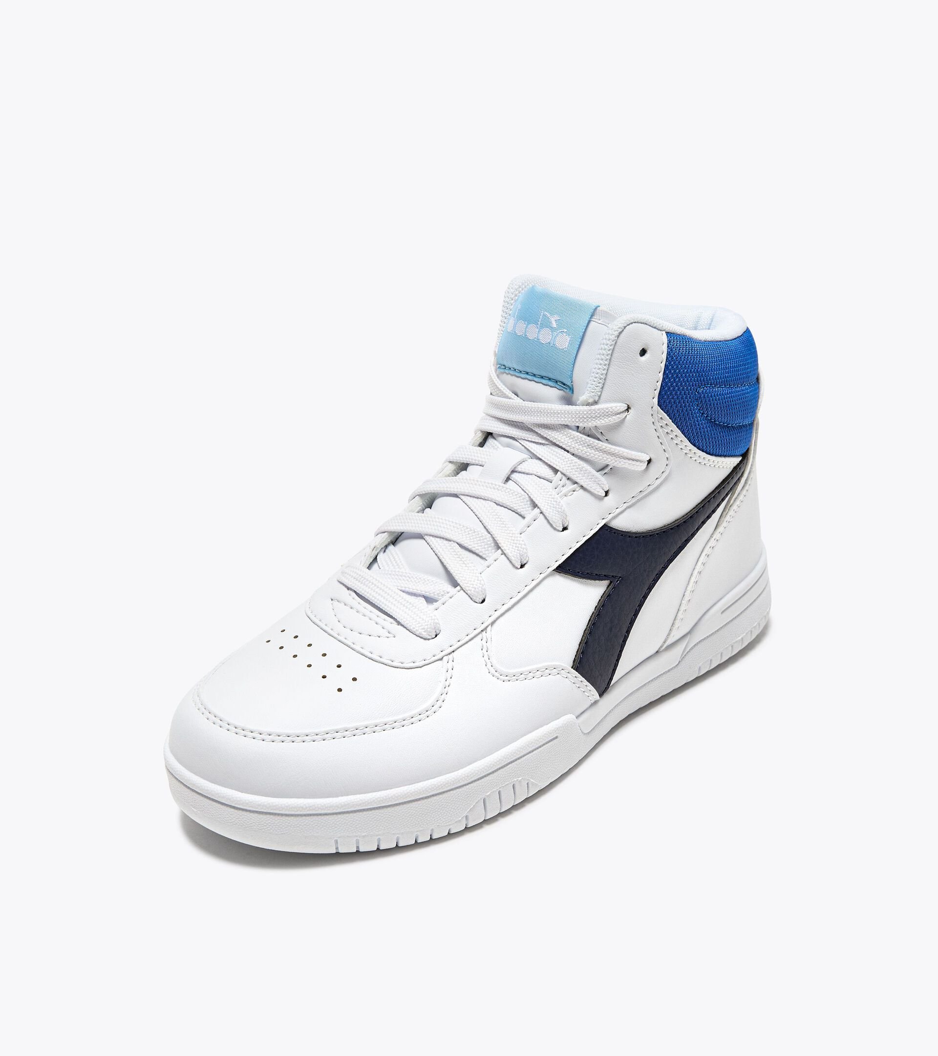 Chaussures de sport - Jeunes 8-16 ans RAPTOR MID GS BLANC/BLAU ECOLE NAVALE - Diadora