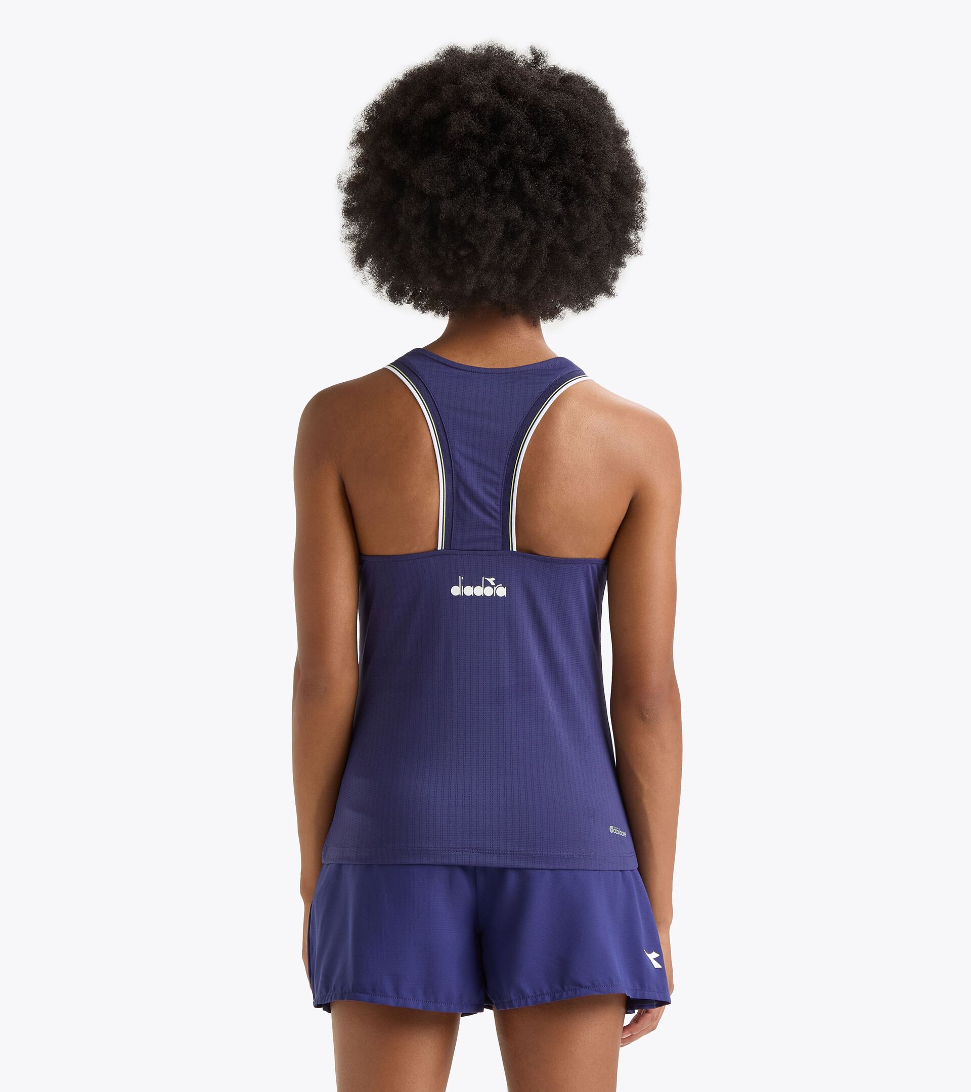 Tennis-Tanktop mit Ringerrücken - Wettkampf - Damen L. TANK ICON SUEDLICH AURA BLAU - Diadora