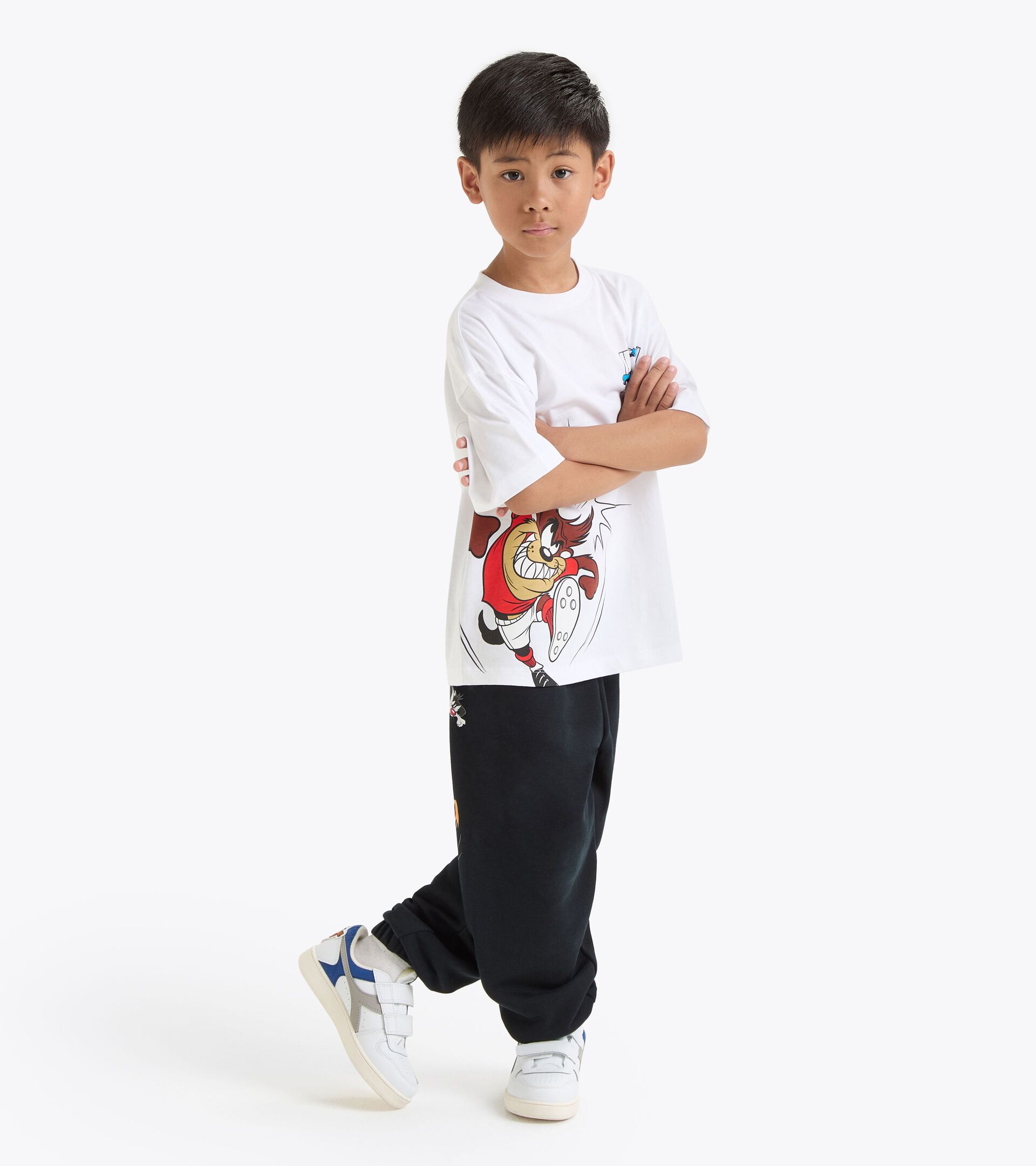 Camiseta de manga corta Looney Tunes - Gender neutral - Niños y niñas JU.T-SHIRT SS TEAM LT BIANCO OTTICO/ROSSO - Diadora