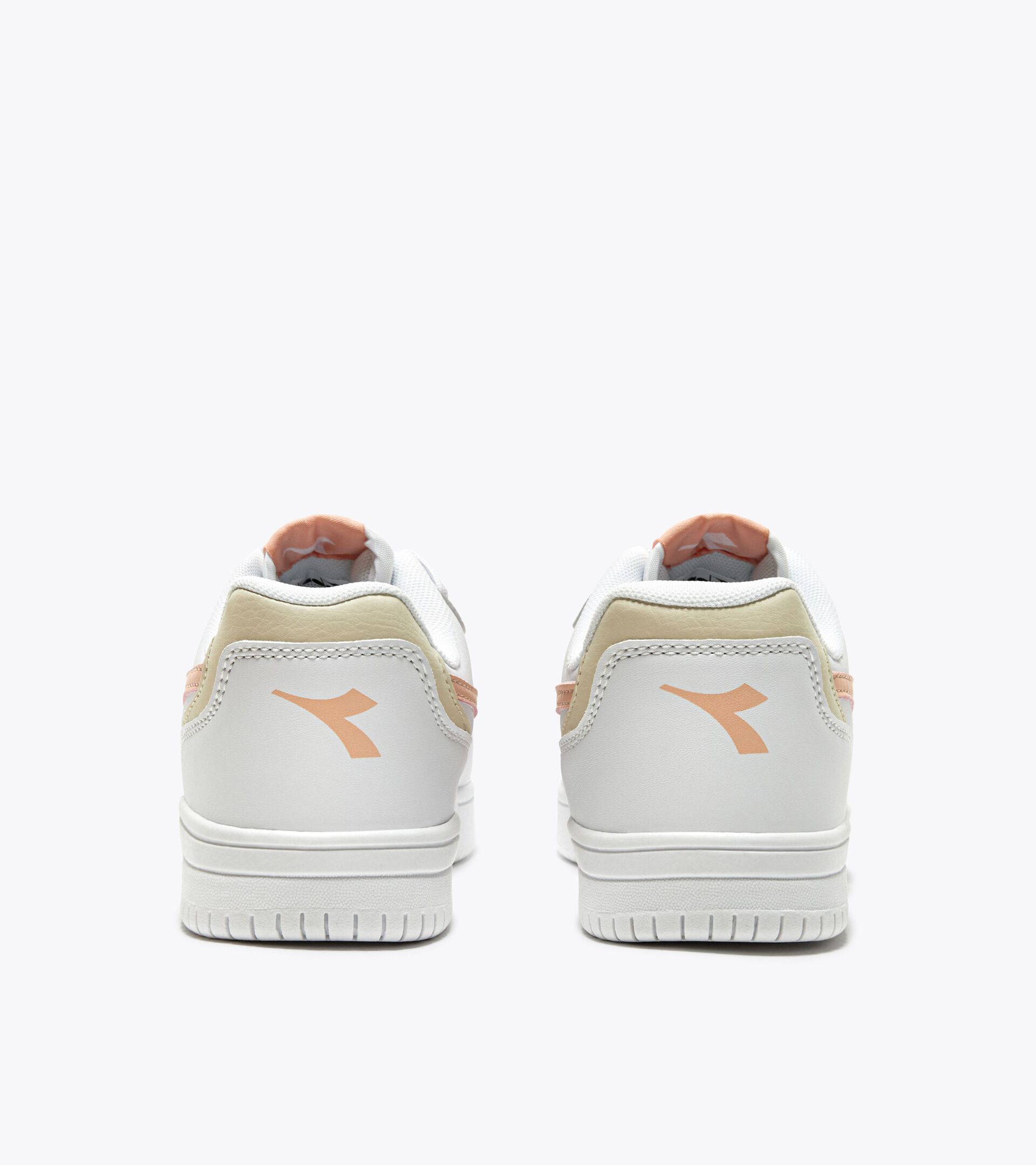 Sports shoes - Youth 8-16 years RAPTOR LOW GS WHITE/PEACH PARFAIT - Diadora