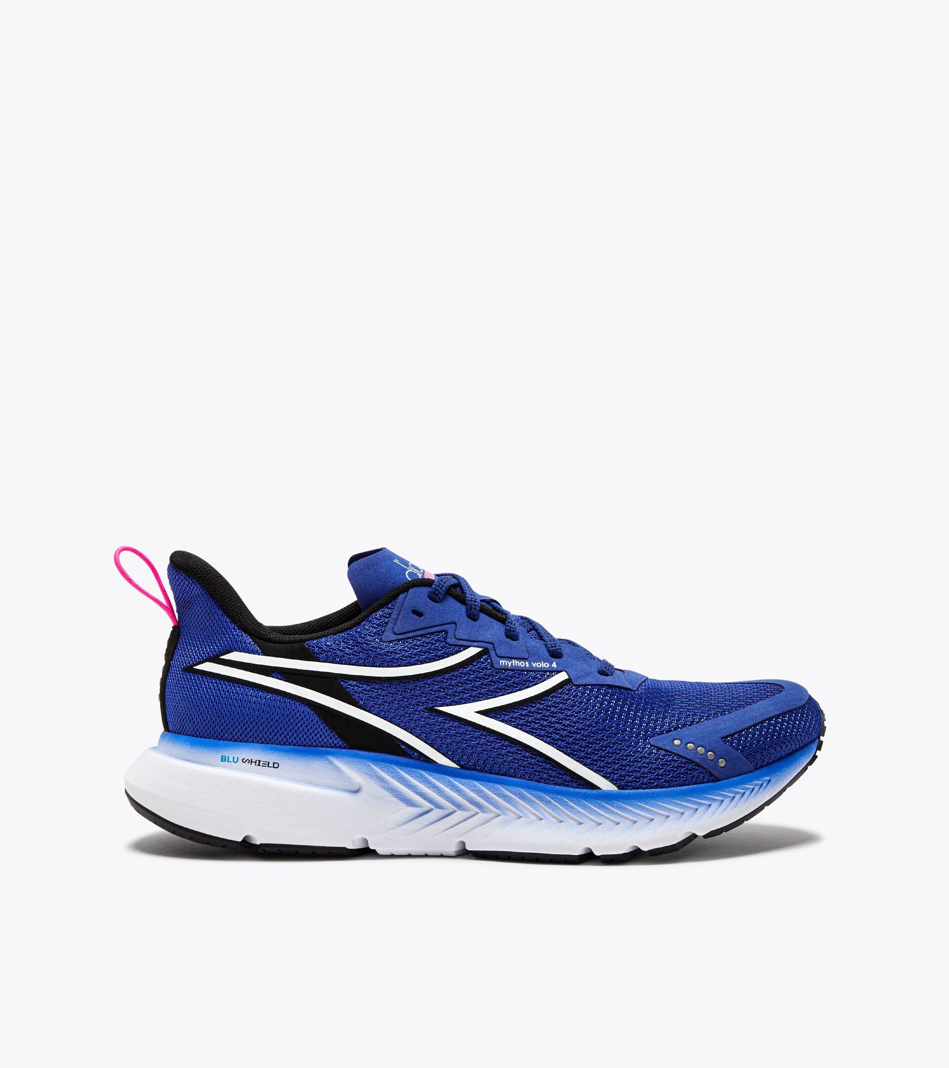 Chaussures de running - Stabilité et légèreté - Homme
 MYTHOS BLUSHIELD VOLO 4 CERAMIQUE BLEU/BLANC - Diadora