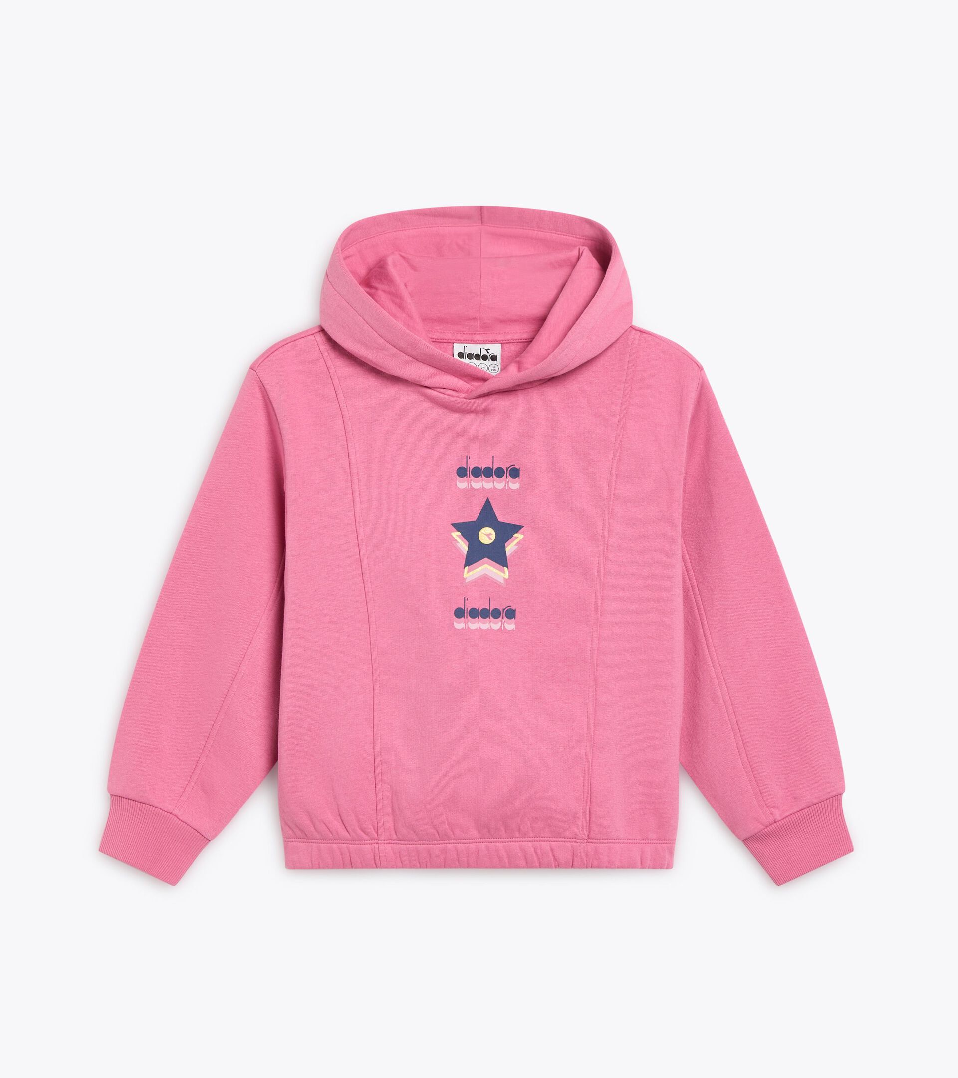 Sudadera con capucha - Corte cómodo - Niña/Adolescente JG. HOODIE LOGO ROSA CASTILLO - Diadora