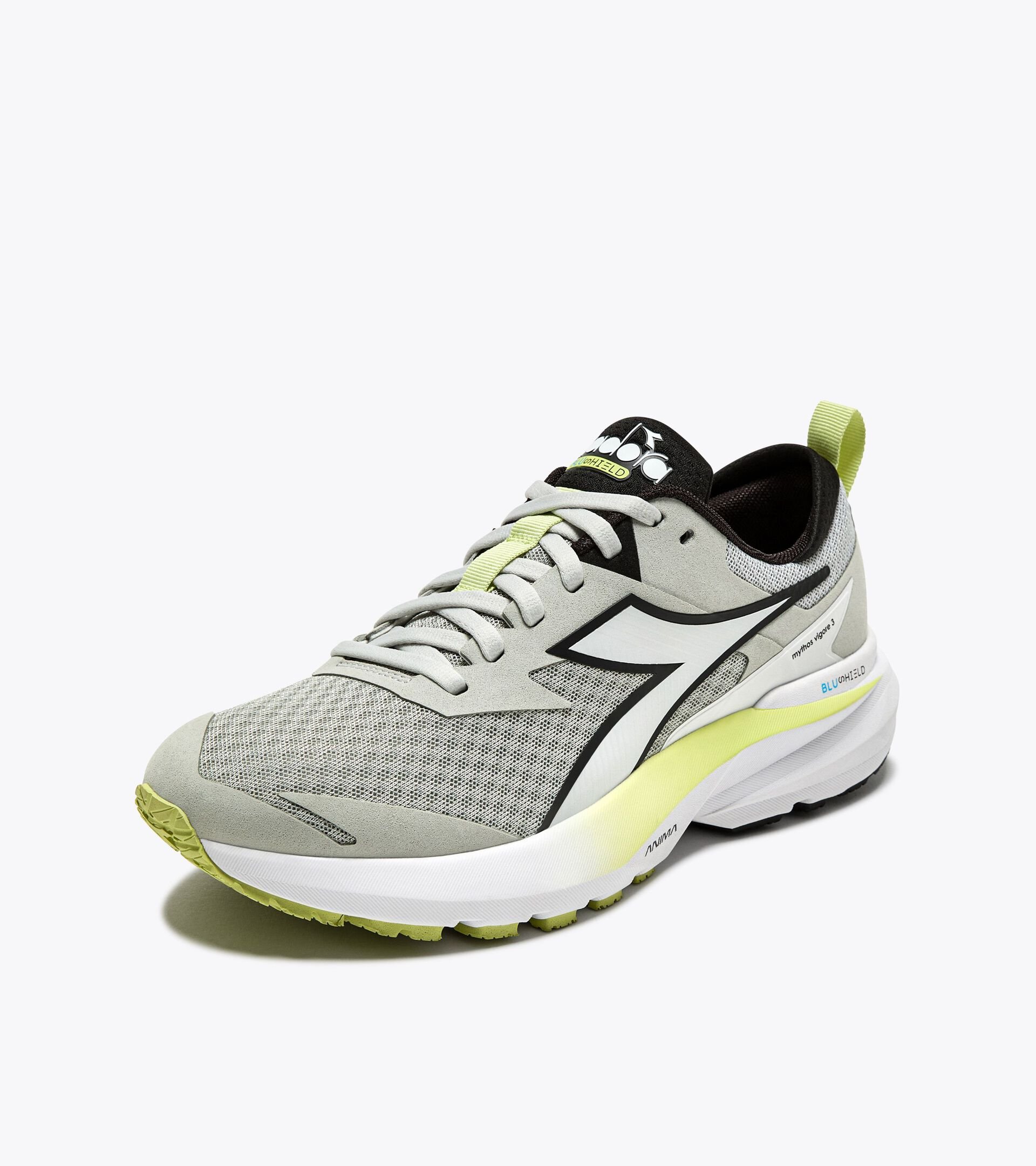 Running shoe - Stability and protection - Women’s MYTHOS BLUSHIELD VIGORE 3 W SILVER DD/WHITE/BLACK - Diadora