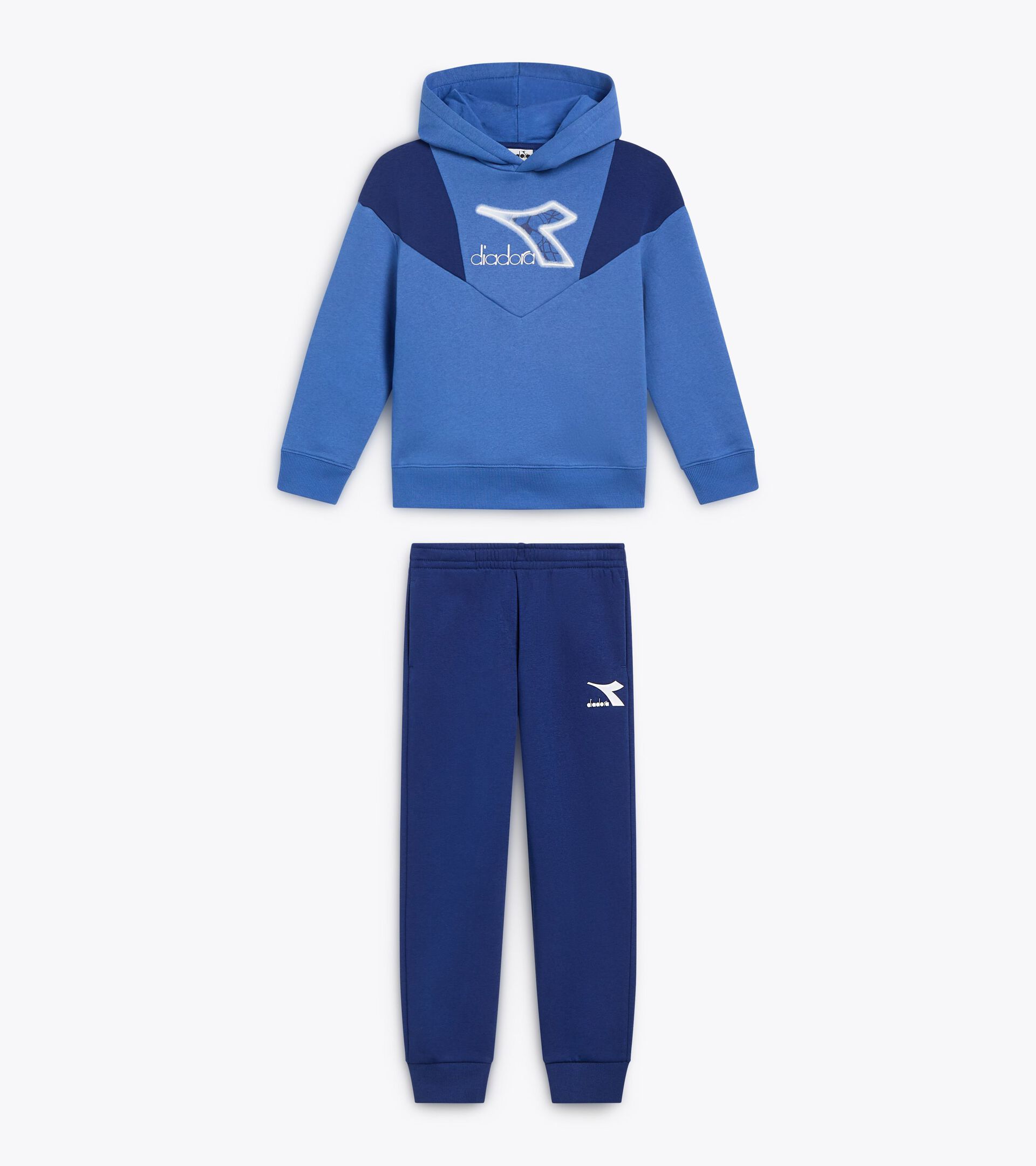 Sudadera con capucha - Corte cómodo - Niños/Adolescentes
 JB. HOODIE LOGO AZUL DELFT - Diadora