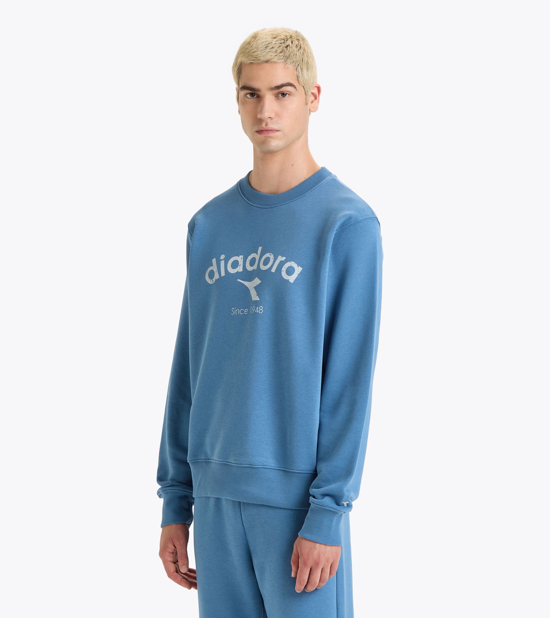 Crewneck-Sweatshirt - genderneutral
 SWEATSHIRT CREW ATHL. LOGO DIADEM BLAU - Diadora