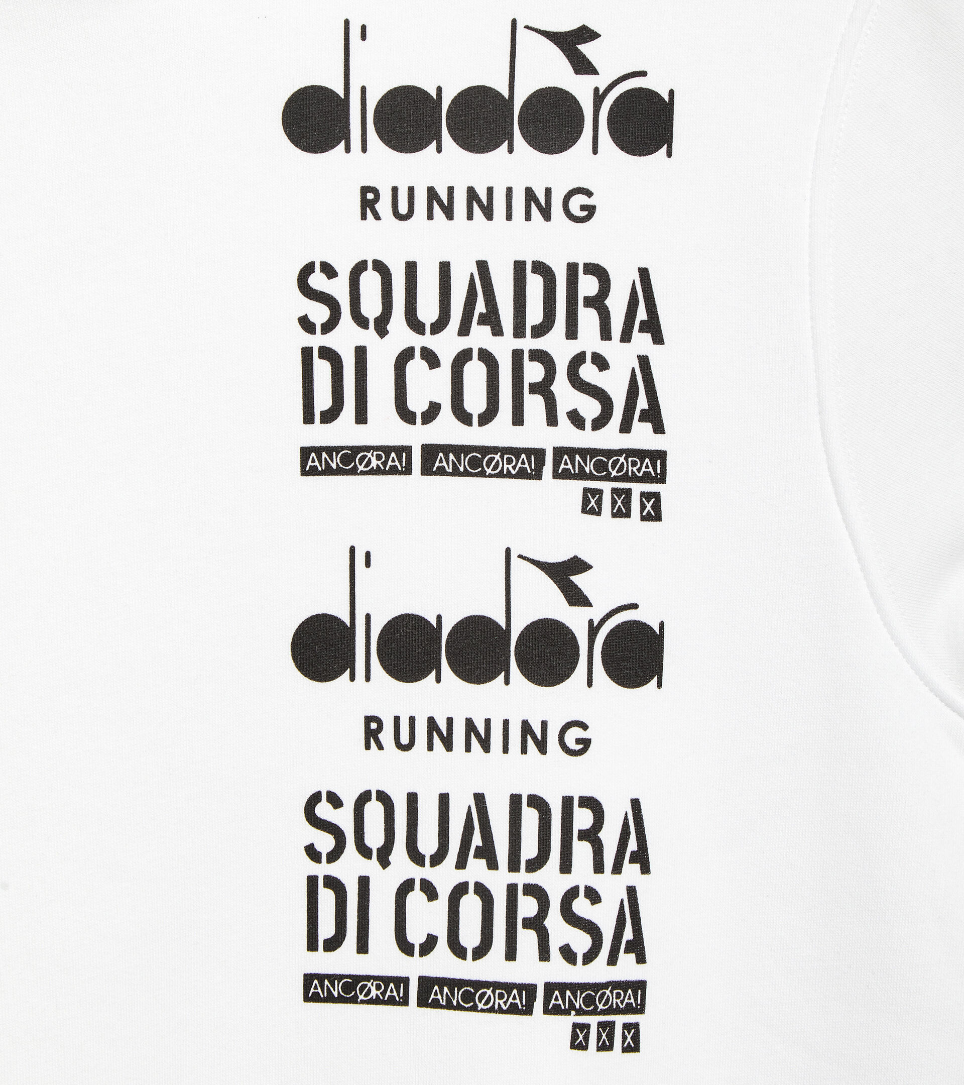 Sweat à capuche Squadra di Corsa - Non genré HOODIE SQUADRA DI CORSA BLANC VIF - Diadora