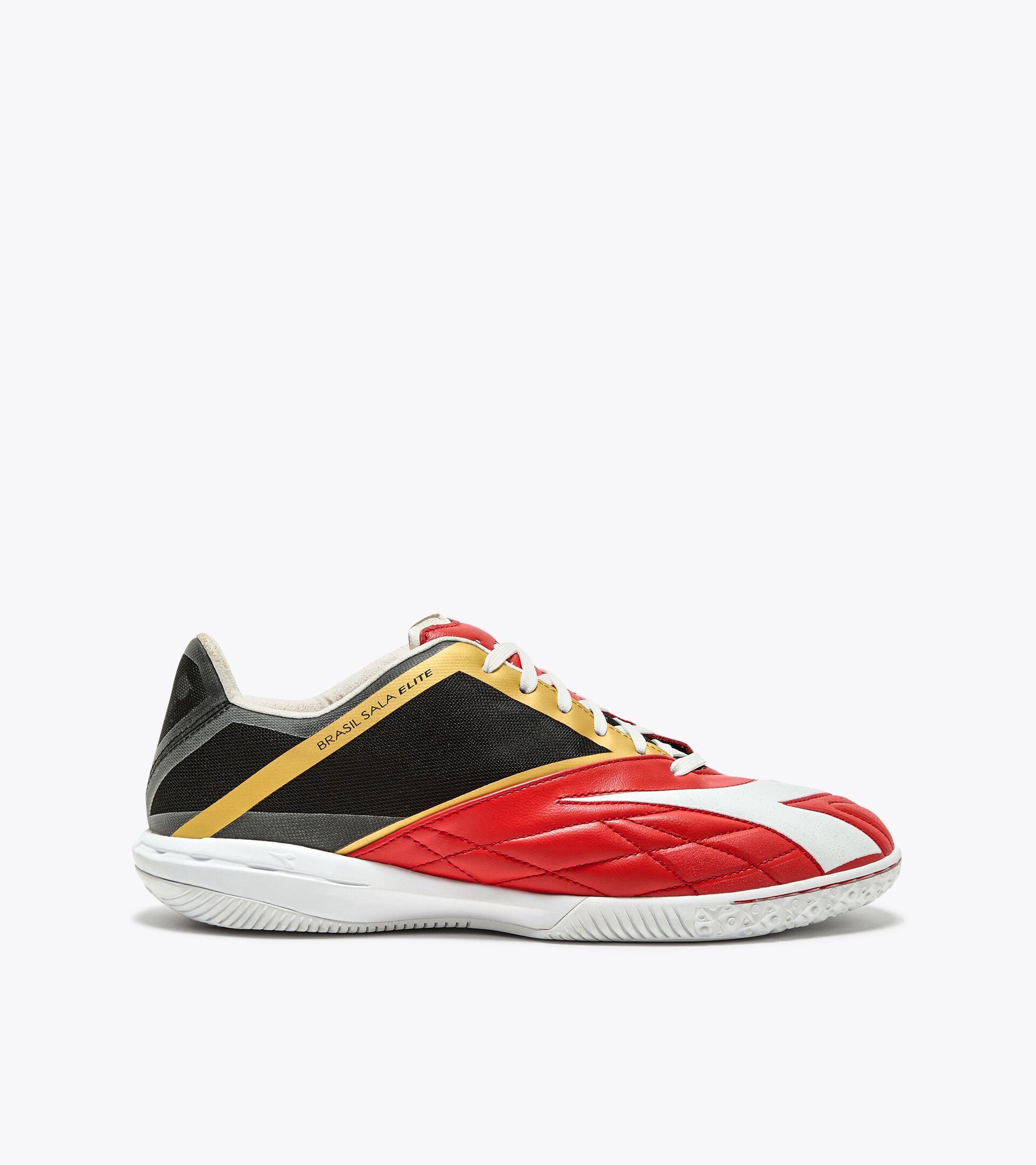 Futsal Shoe - Specific sole for indoor or parquet surfaces - Men BRASIL SALA ELITE ID MILANO RED/WHITE/BLACK - Diadora