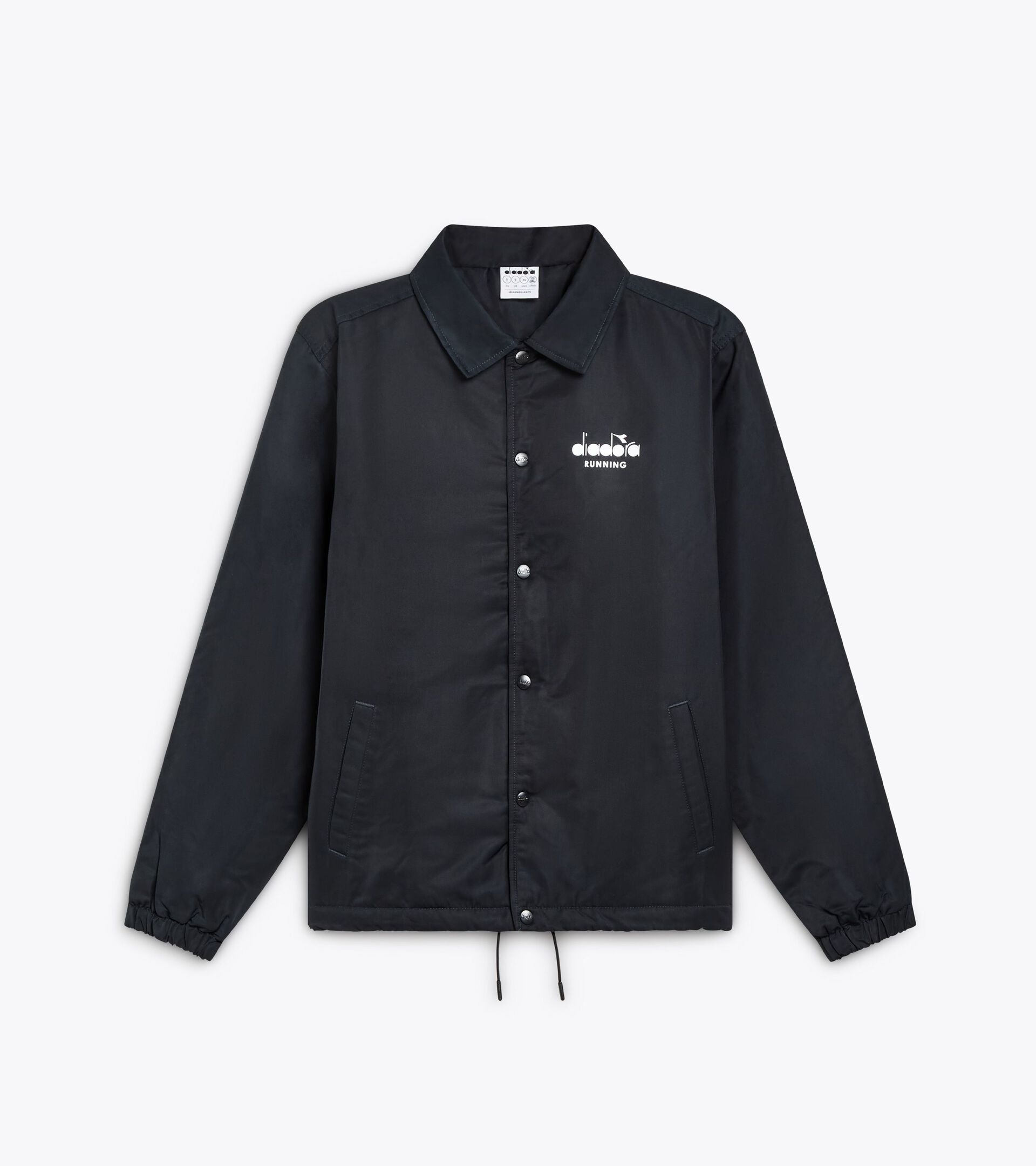 Squadra di Corsa windproof coach jacket - Gender Neutral JACKET COACH SQUADRA DI CORSA BLACK - Diadora