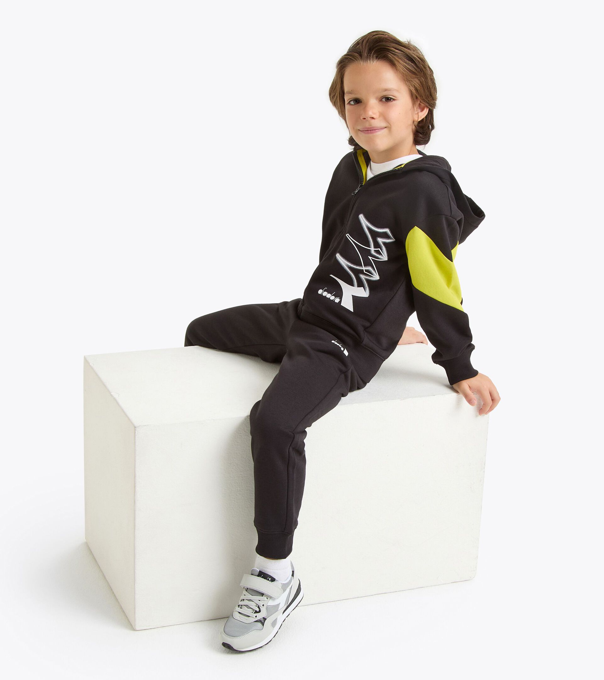 Chándal - Niño/Adolescente
 JB. TRACKSUIT HD FZ LOGO NEGRO - Diadora