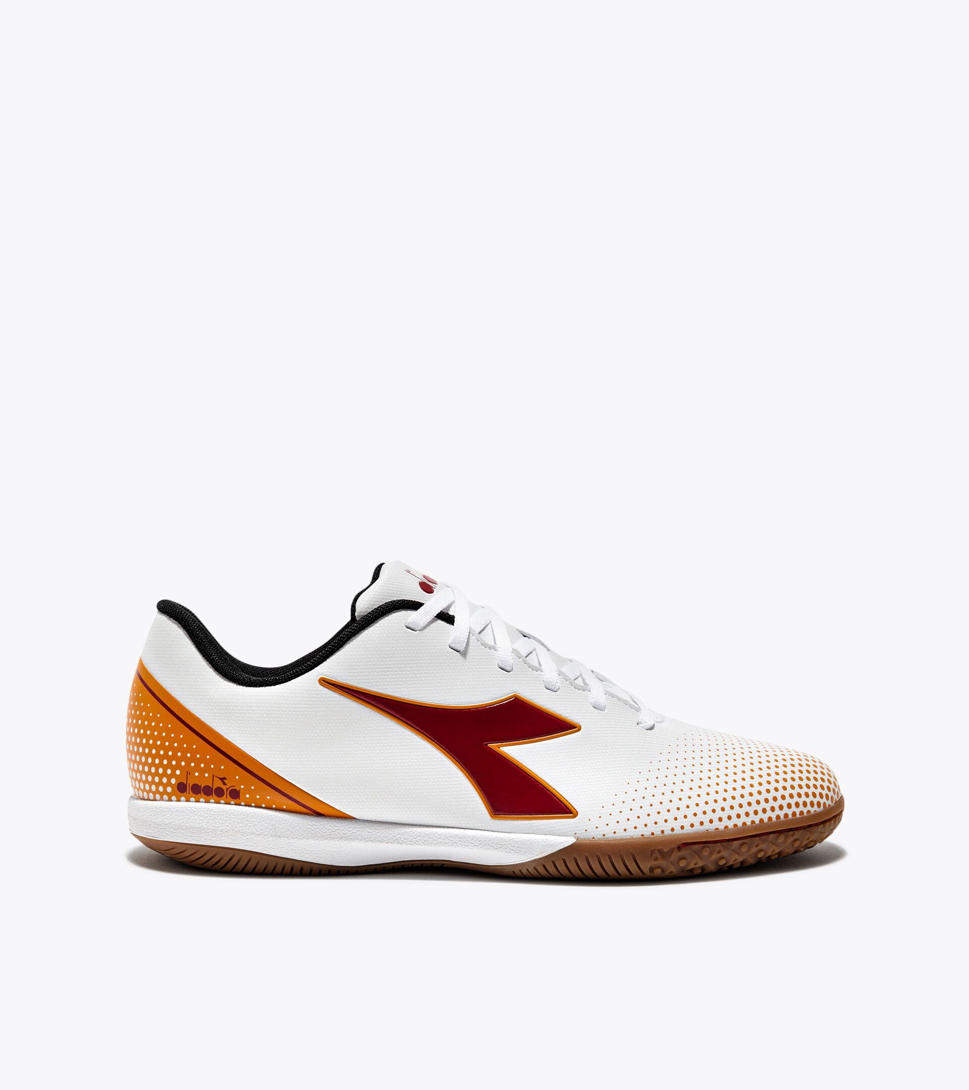 Bota de fútbol sala - Hombre PICHICHI 7 IDR WHITE/CHILI PEPPER/RUSSET ORANGE - Diadora