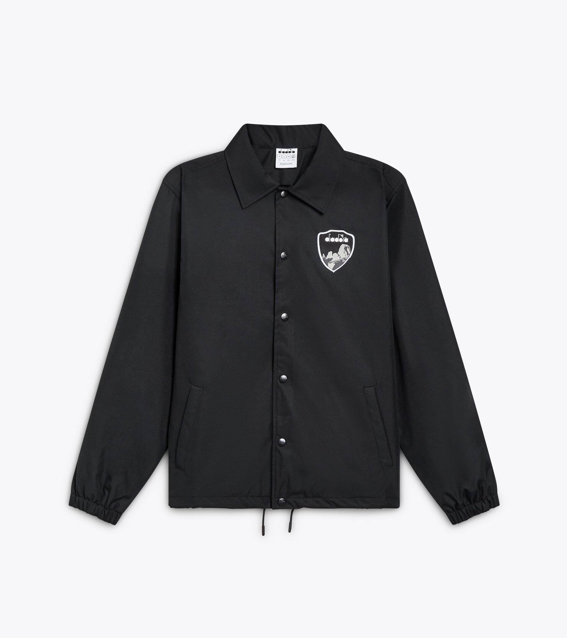 Windproof coach jacket - Gender Neutral JACKET COACH ROUTE BLACK - Diadora