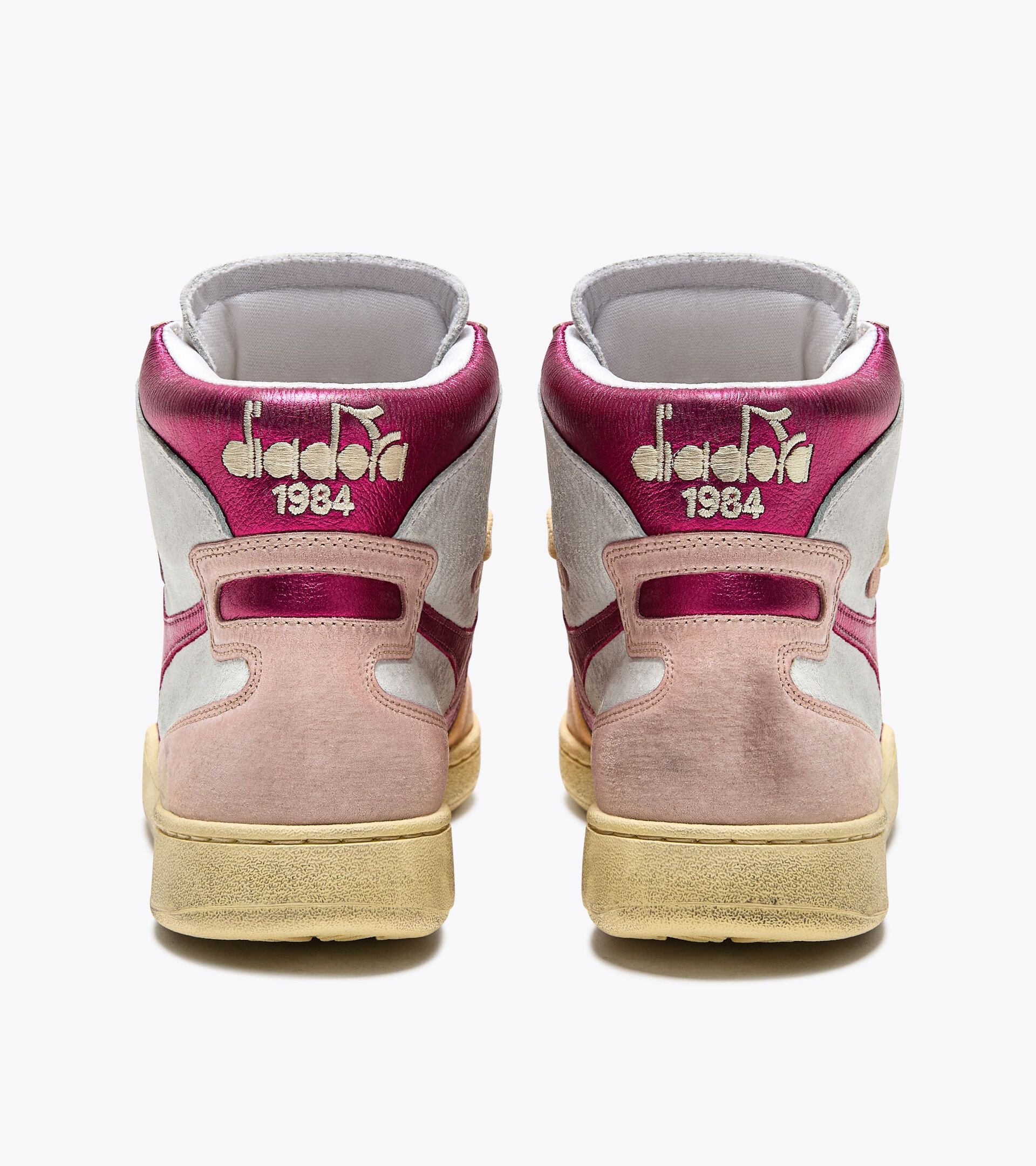 Scarpa Heritage - Donna MI BASKET METAL PIGSKIN USED WN ROSA APE - Diadora