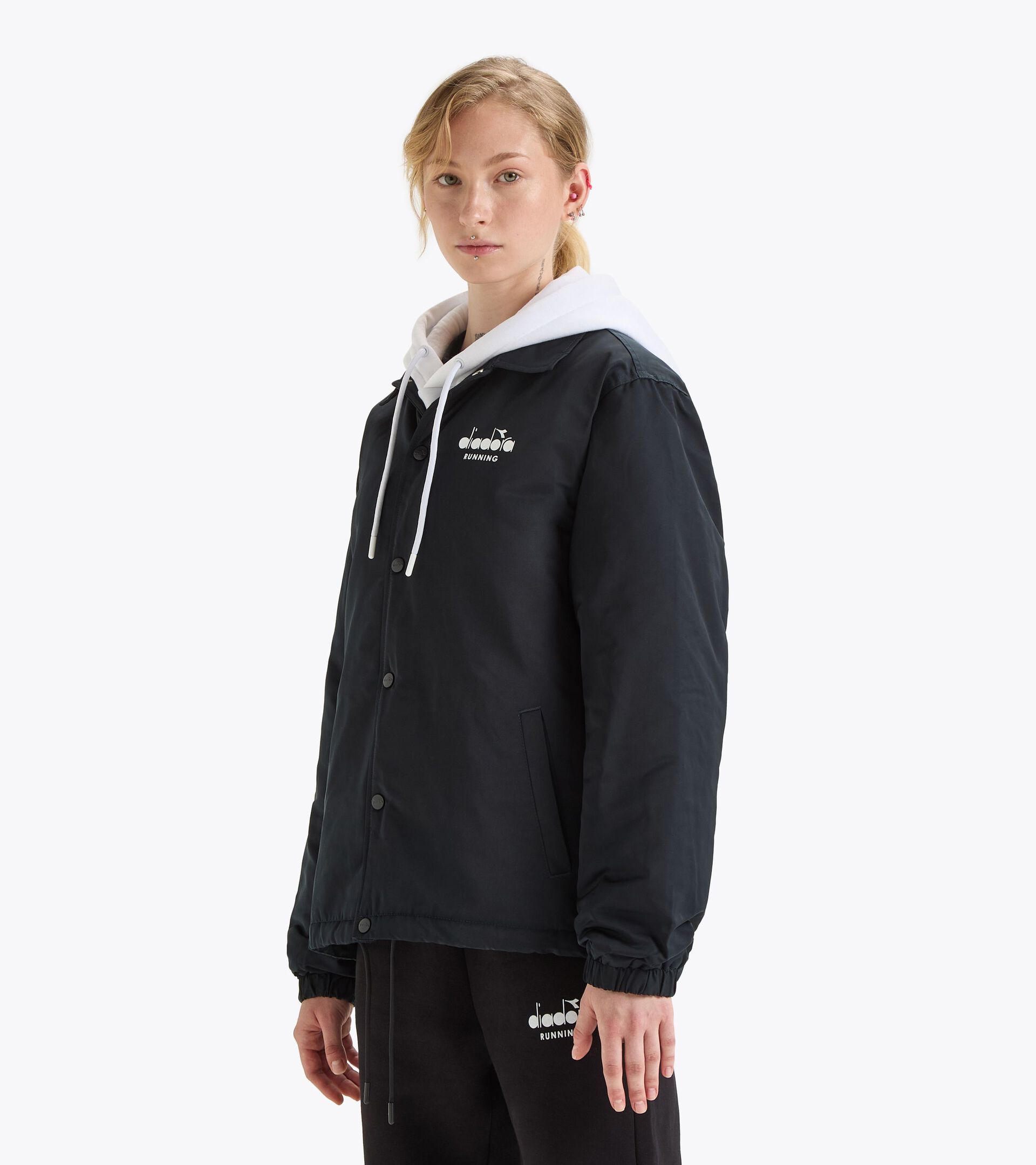 Chaqueta cortavientos Squadra di Corsa - Gender neutral JACKET COACH SQUADRA DI CORSA NEGRO - Diadora