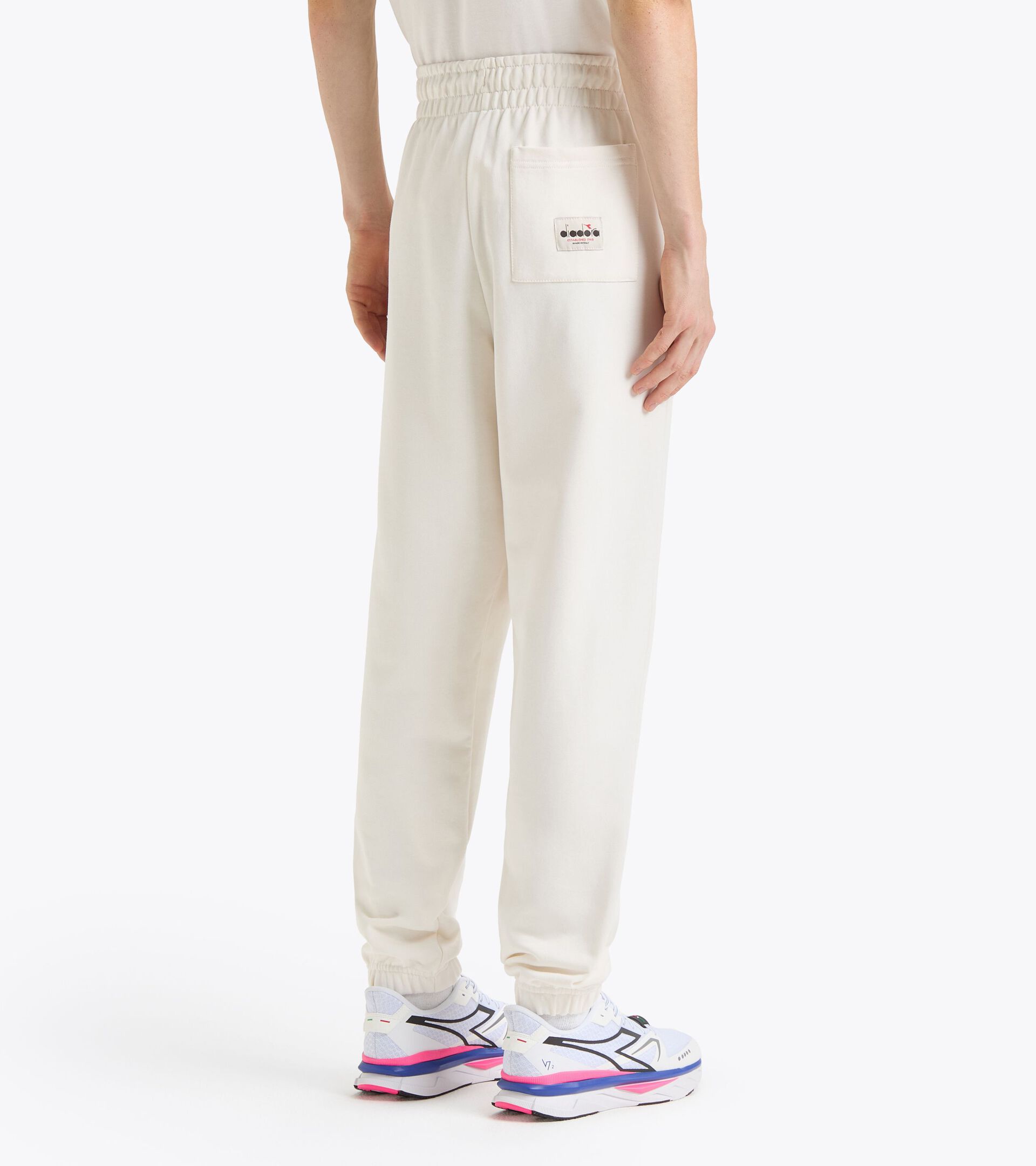 Legacy joggers with a comfort fit - Made in Italy - Gender Neutral
 PANTS LEGACY WHITE ALYSSUM - Diadora