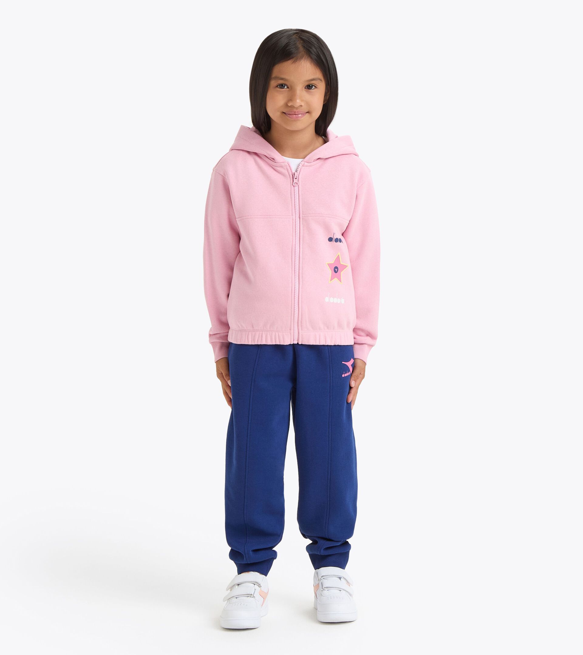 Ensemble survêtement - Ado fille
 JG. TRACKSUIT HD FZ LOGO CAMEE ROSE - Diadora