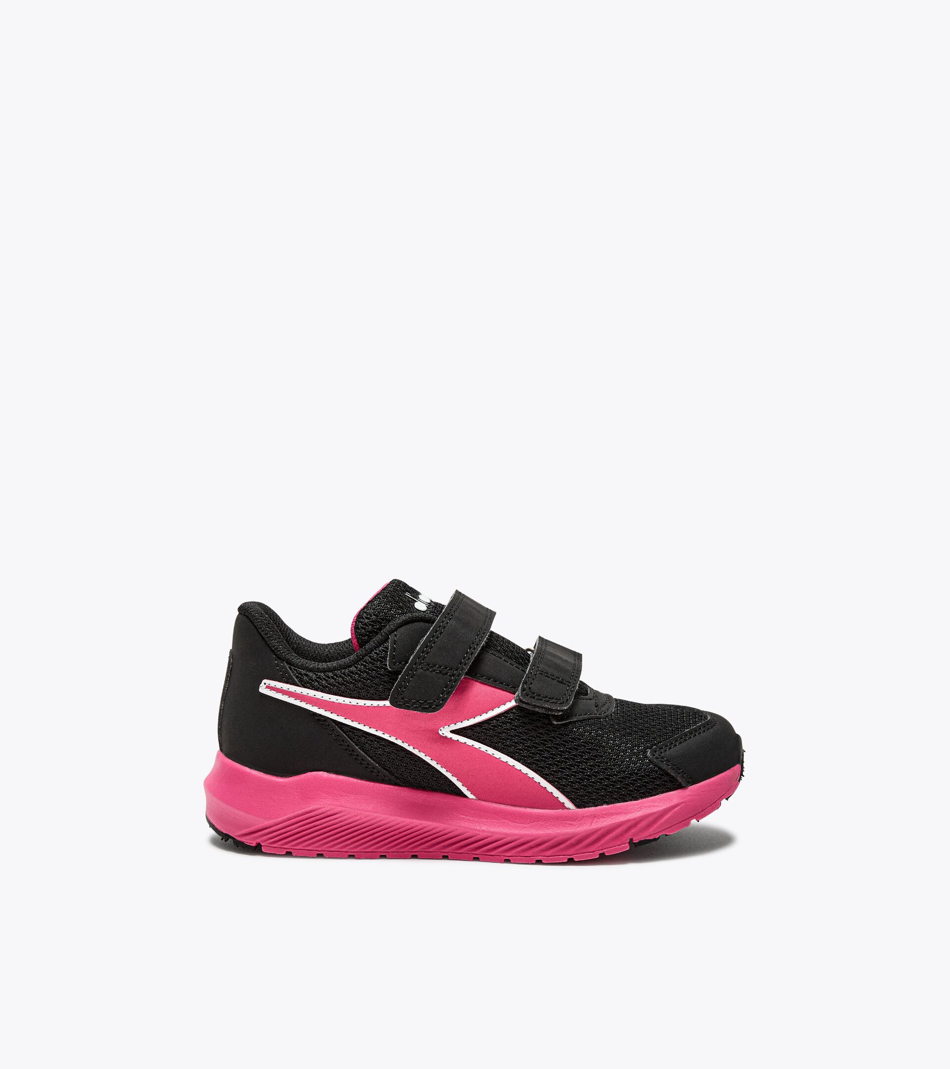 Junior running shoe - Unisex FALCON 4 JR V BLACK/RASPBERRY SORBET - Diadora