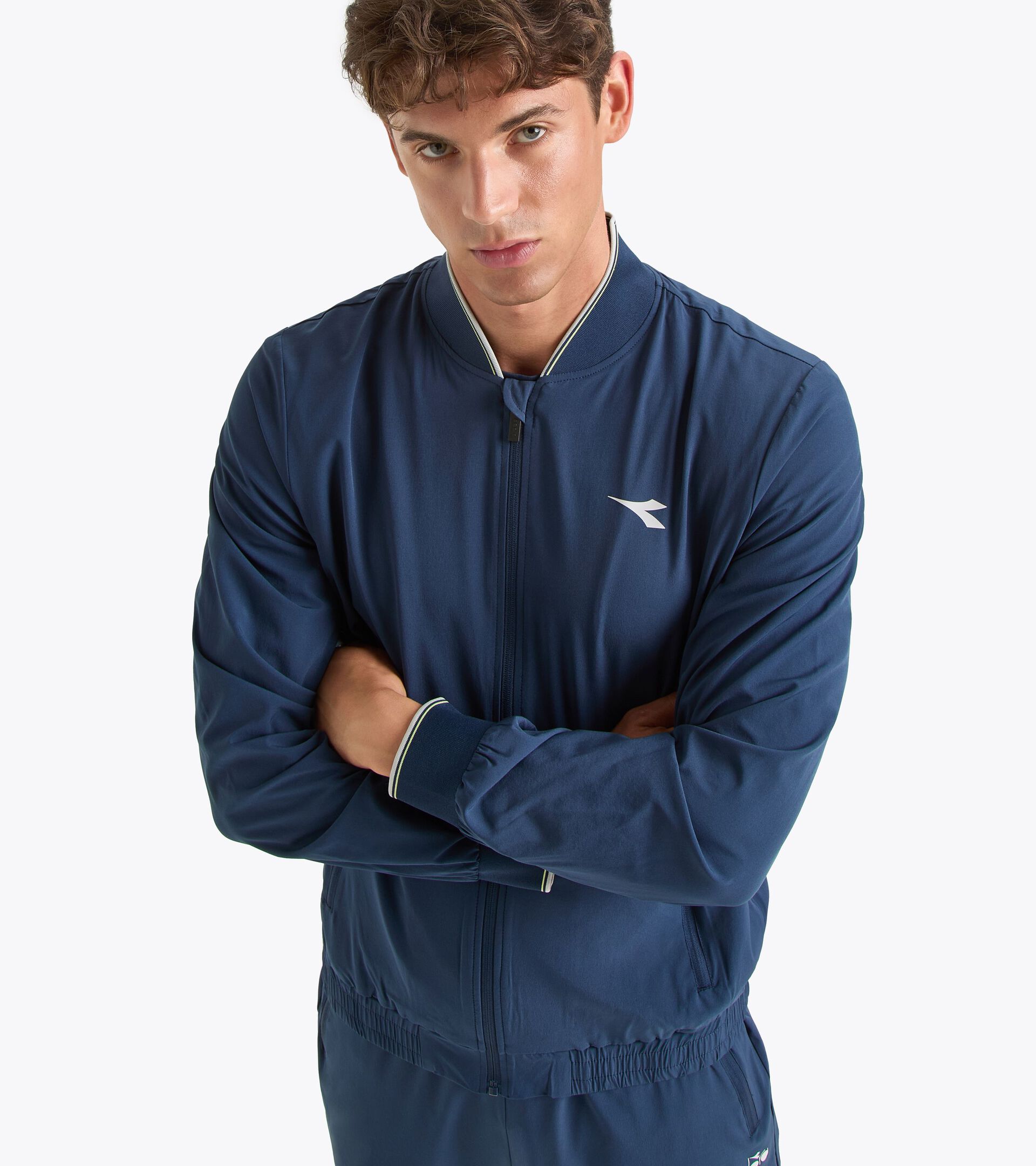 Veste de sport - Tennis - Homme FZ JACKET ICON BLU SPECTACLE - Diadora