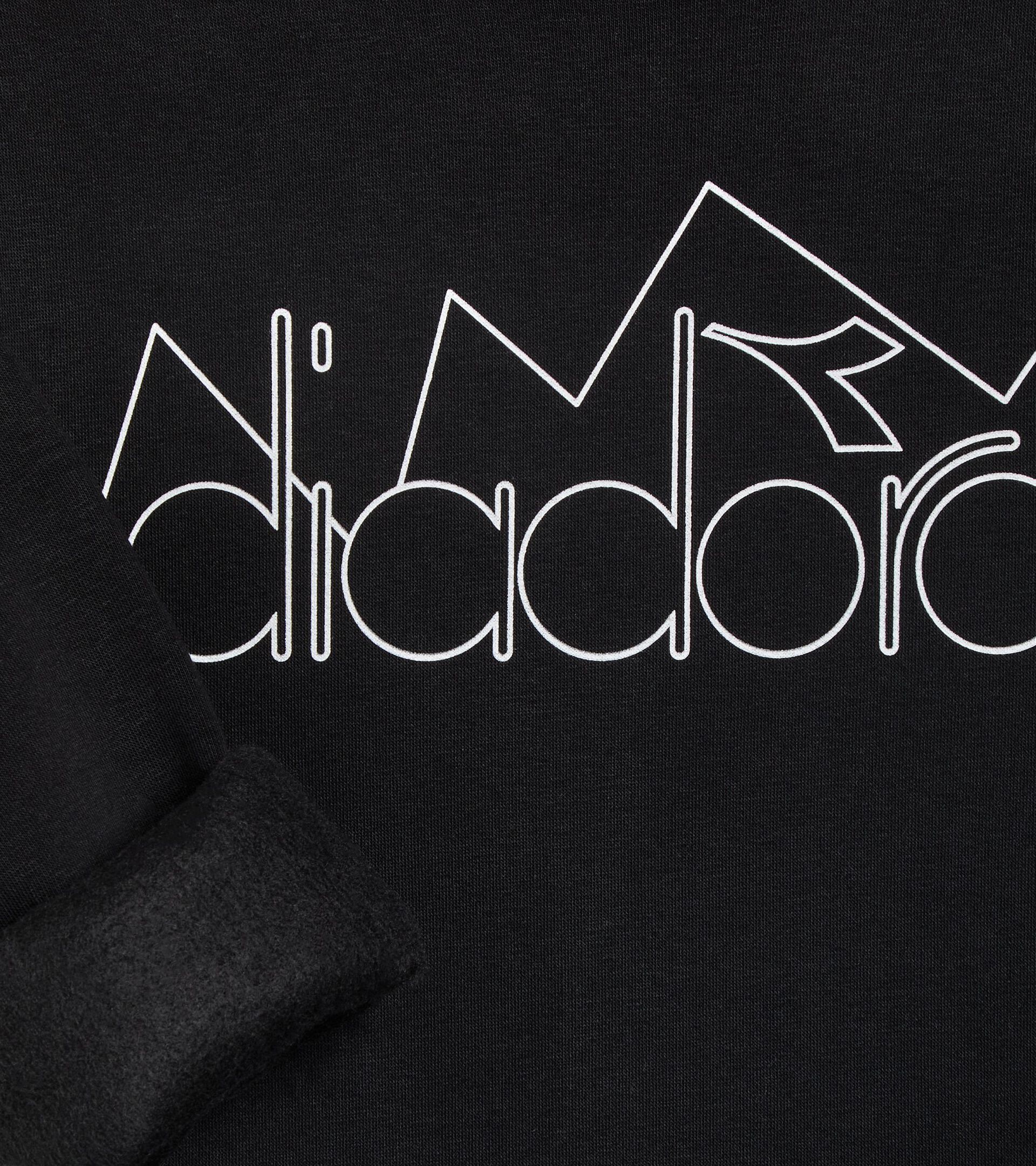 Sudadera deportiva - Gender neutral SWEATSHIRT CREW ROUTE NEGRO - Diadora