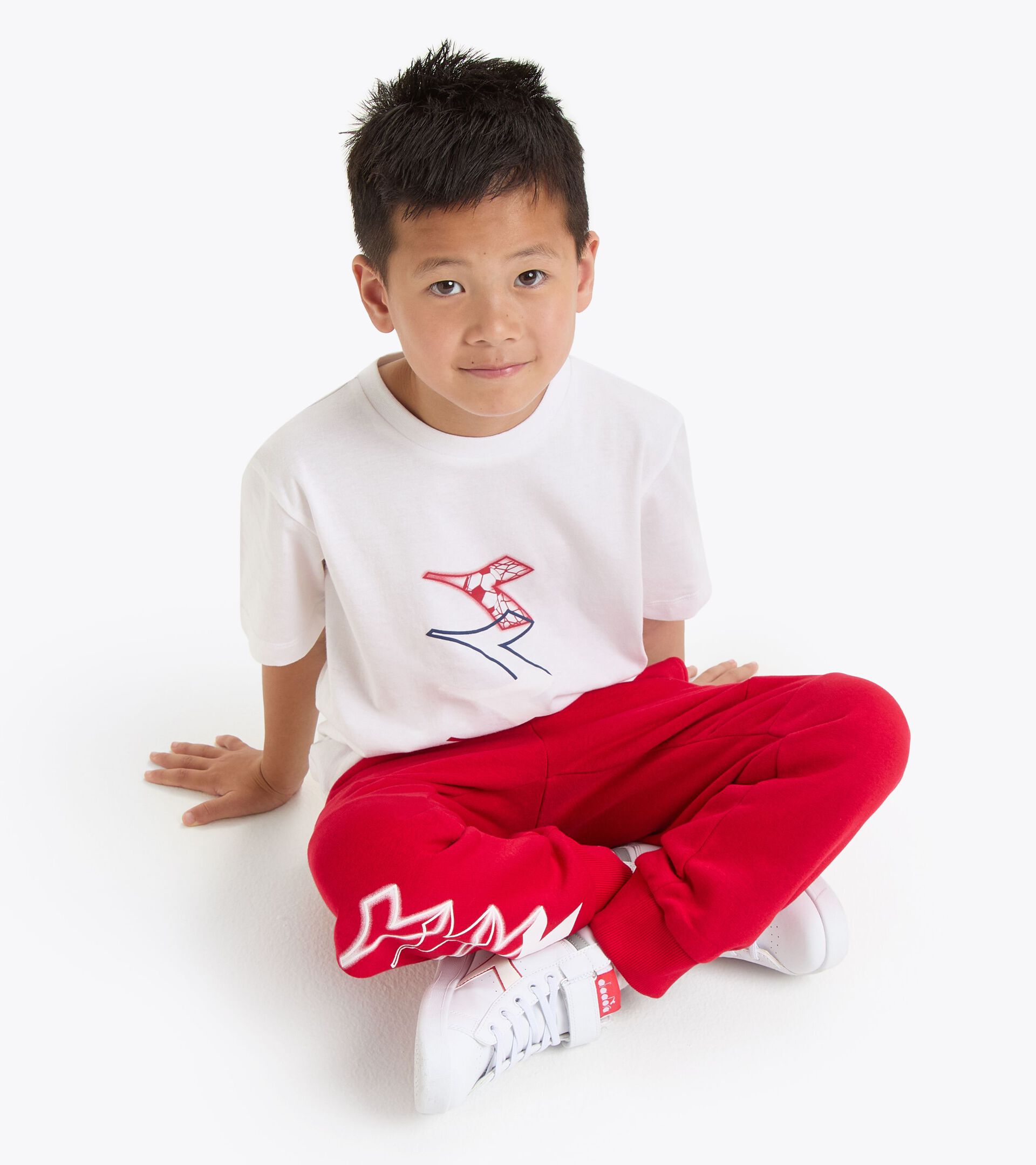 Sweatpants - Comfort Fit - Boy 
 JB. JOGGER PANT LOGO RED SALSA - Diadora