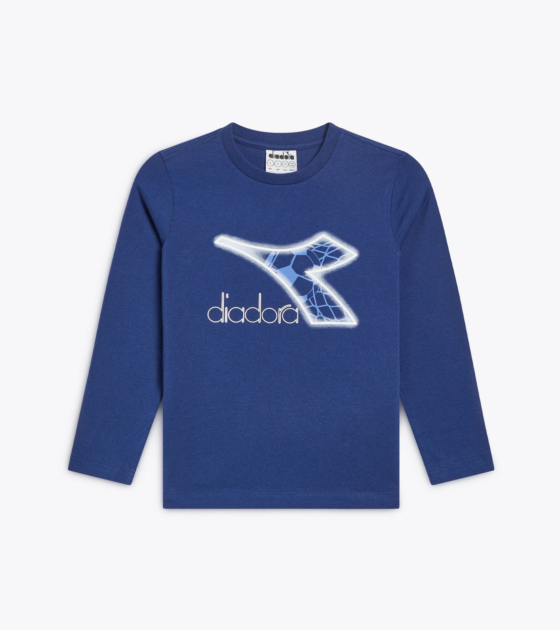 Printed t-shirt - Boy  JB. T-SHIRT LS LOGO SALTIRE NAVY - Diadora