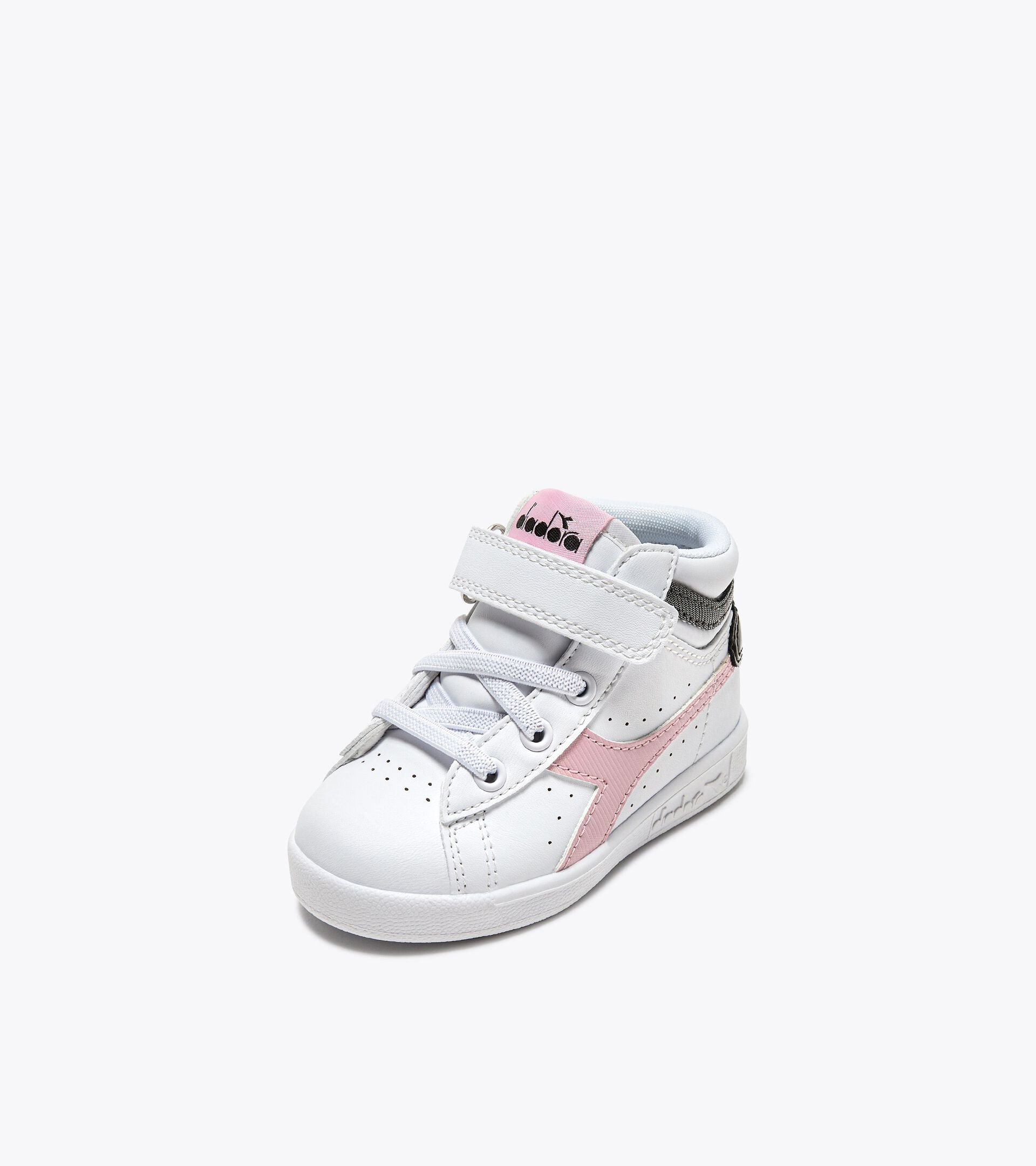 Chaussures de sport - Bambins 1-4 ans GAME P HIGH GIRL TD WHITE/BLACK/PINK LADY - Diadora