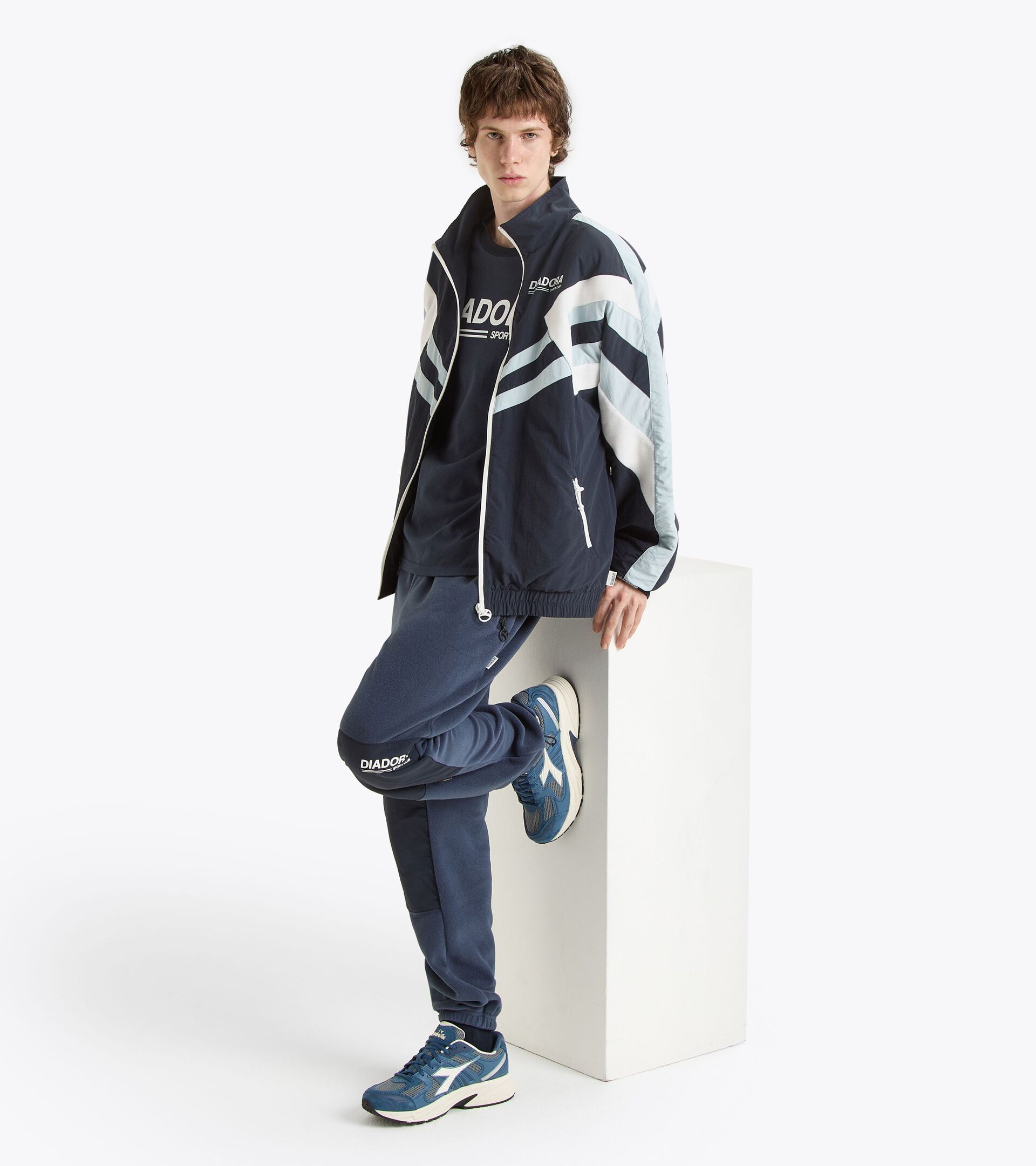 Track jacket - Made In Italy - Gender Neutral
 TRACK JACKET LEGACY BLUE DENIM - Diadora