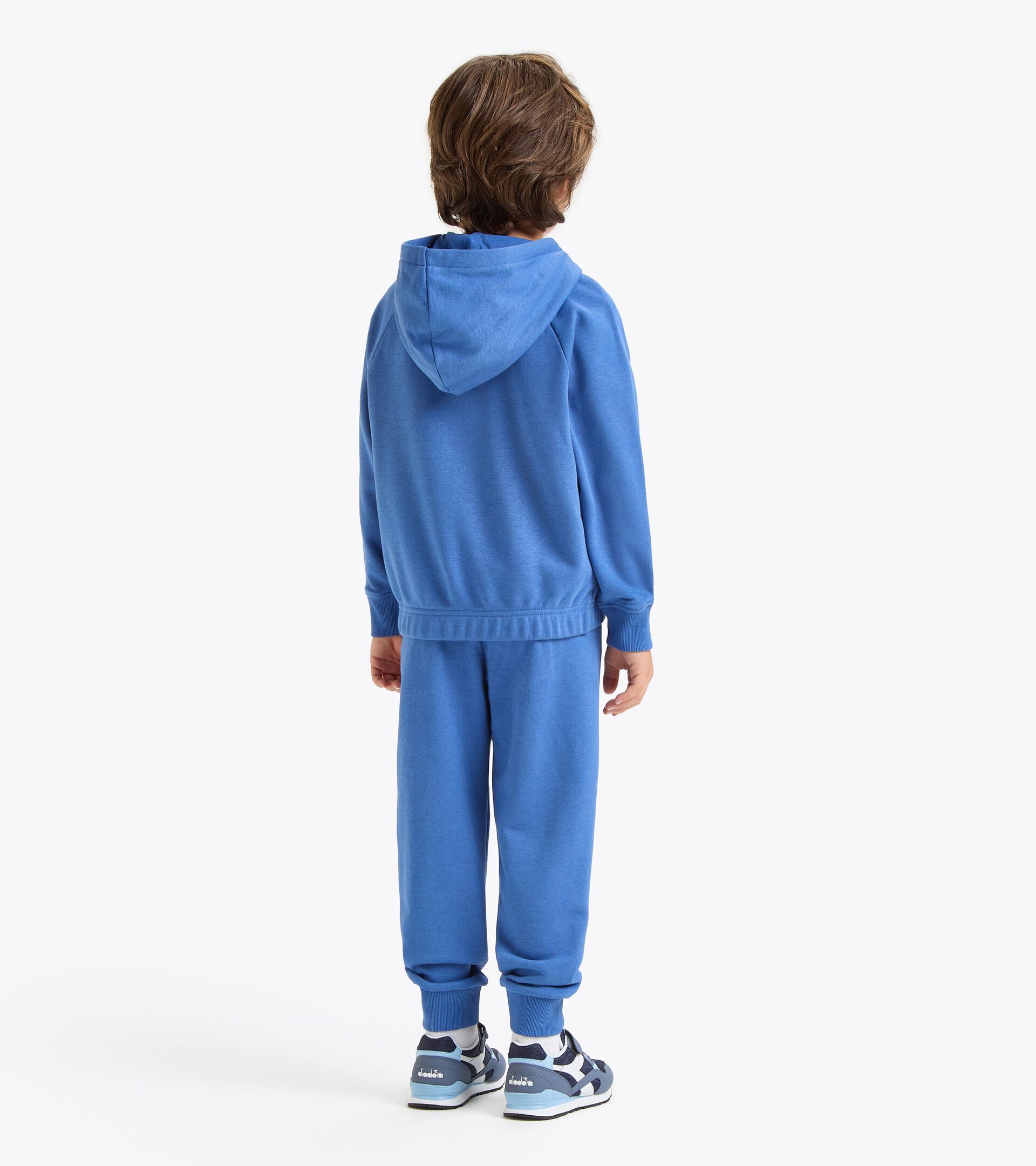 Coordinated tracksuit - Boys and girls 
 JU. TRACKSUIT HD FZ LOGO BLUE BYZANTINE - Diadora